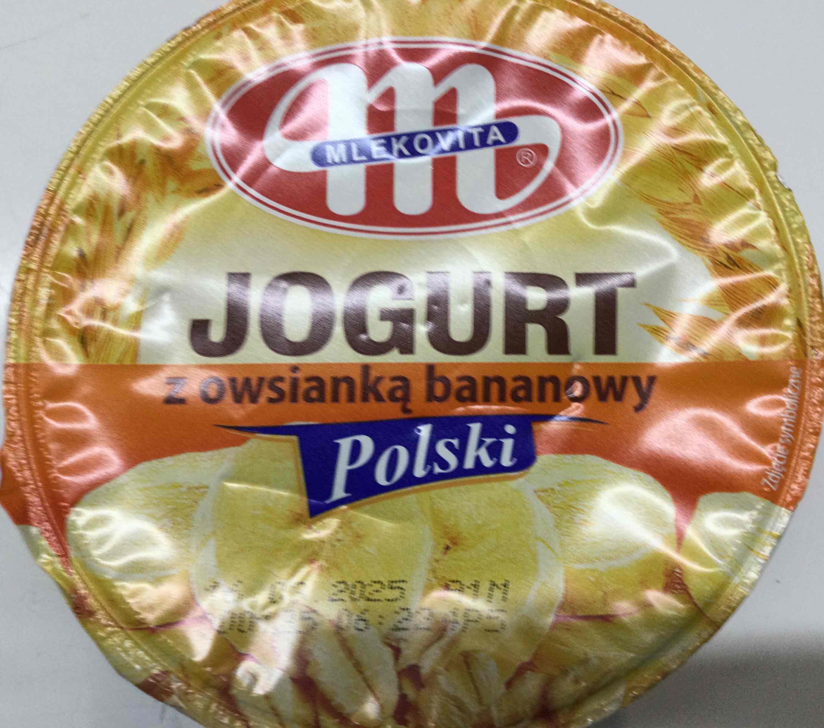 Jogurt z owsianką bananowy