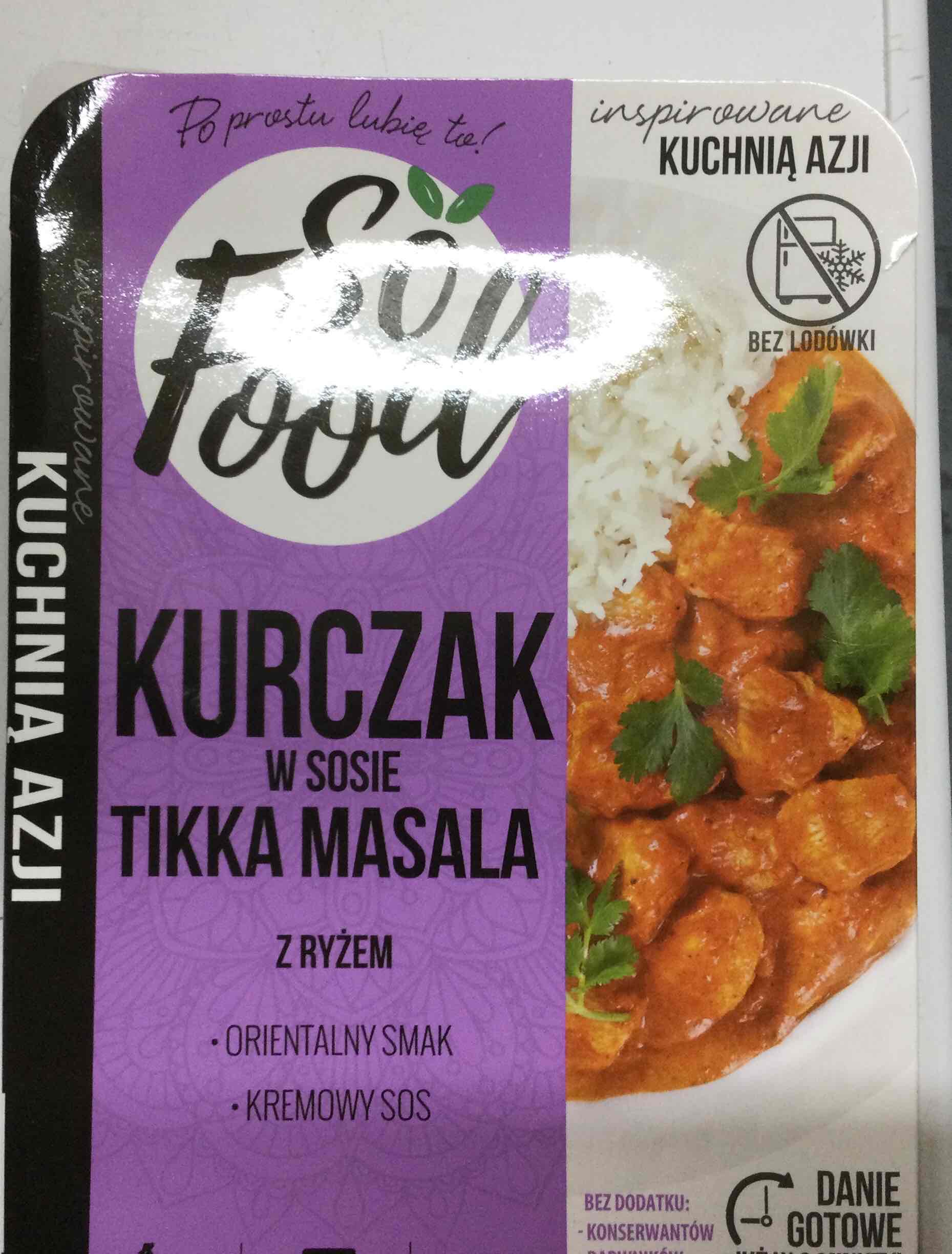 Kurczak w sosie tikka masala