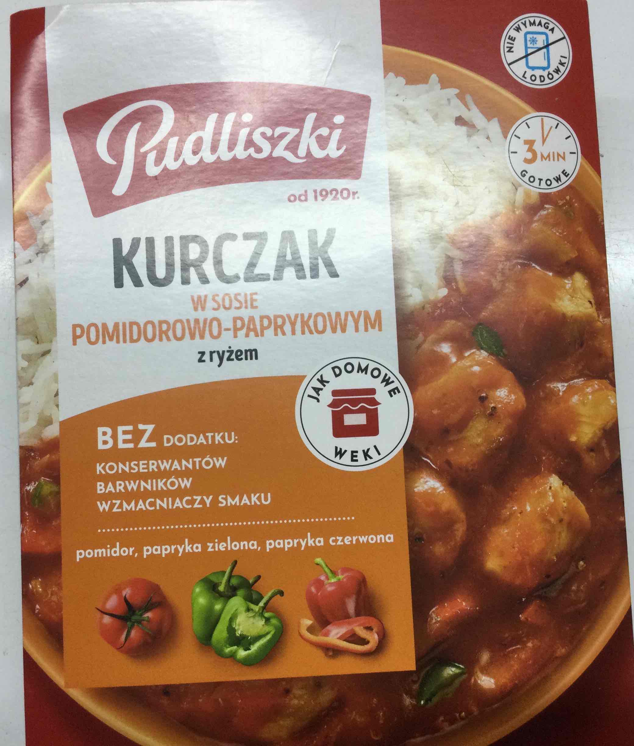 Kurczak w sosie pomidorowo-paprykowym