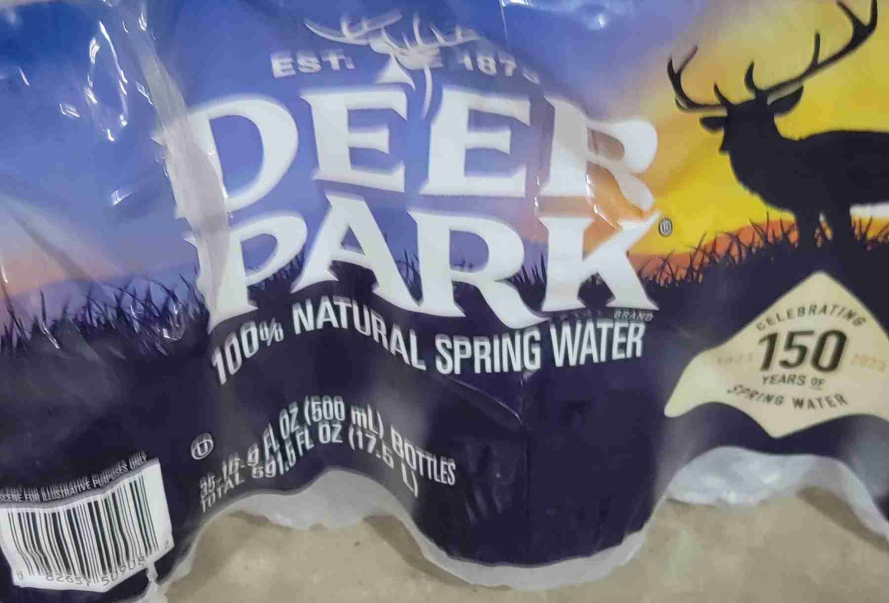 Spring water bottles
