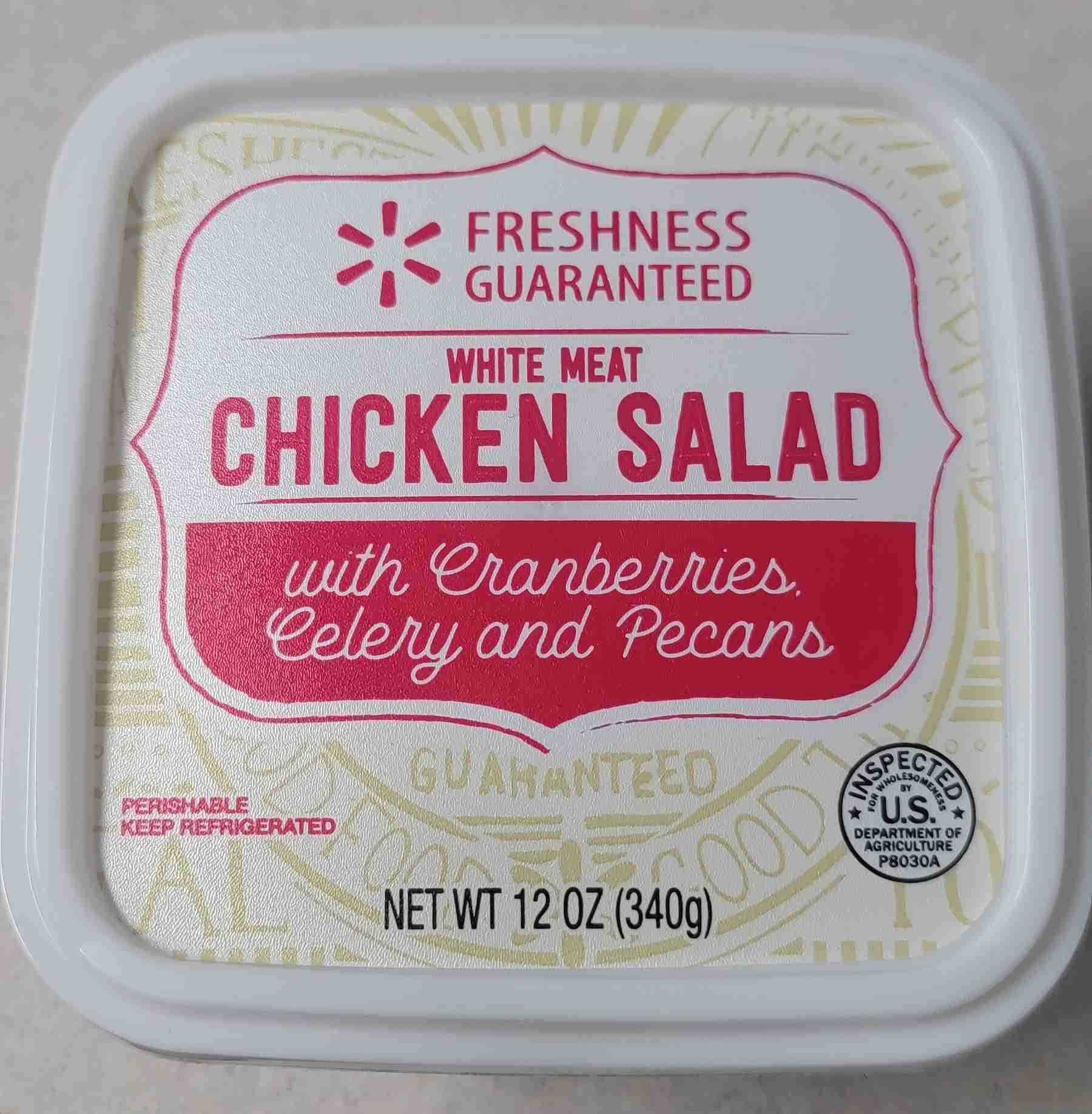 Chicken salad with cranberries, celery & pecans