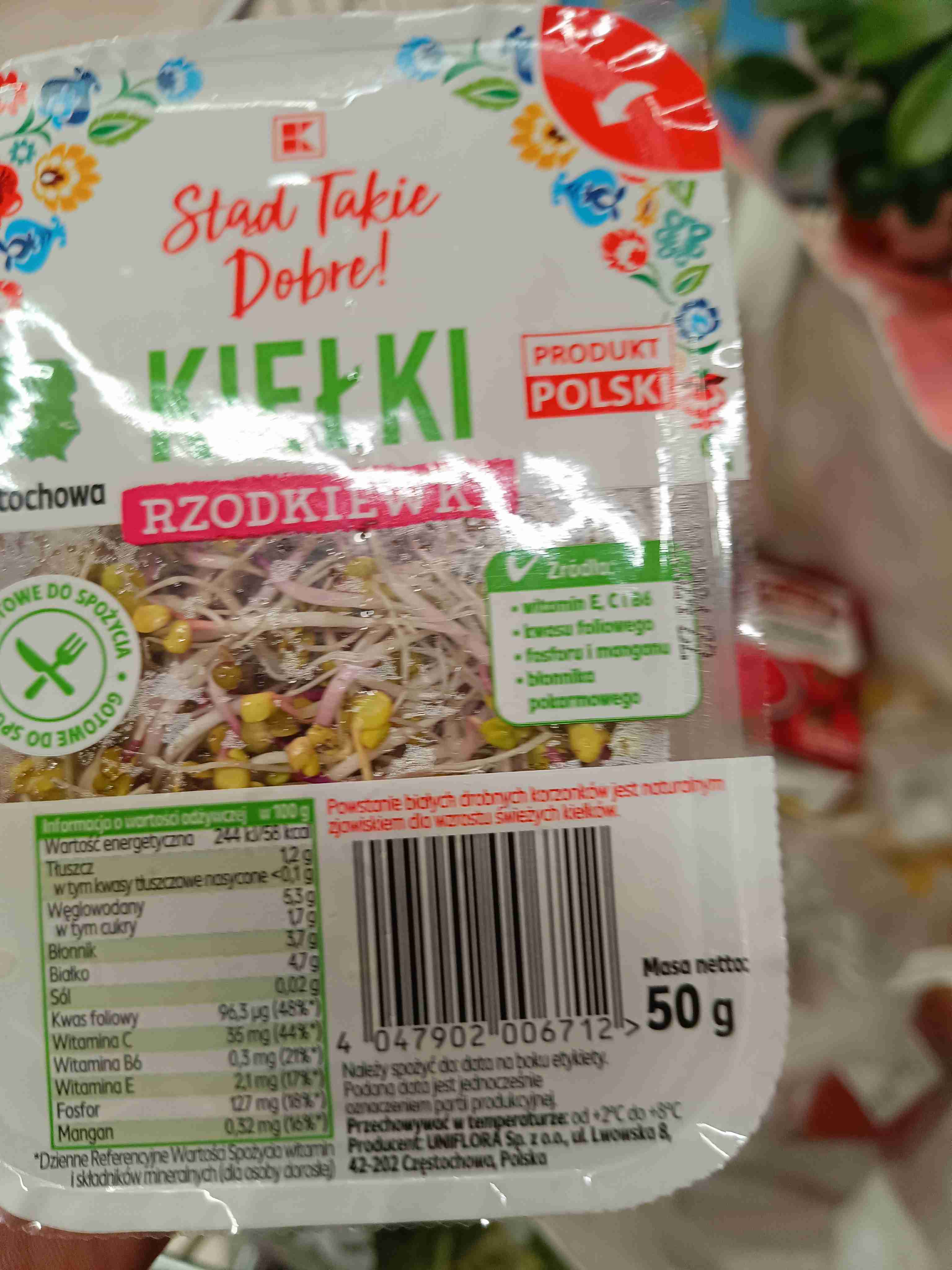 Kiełki rzodkiewki 