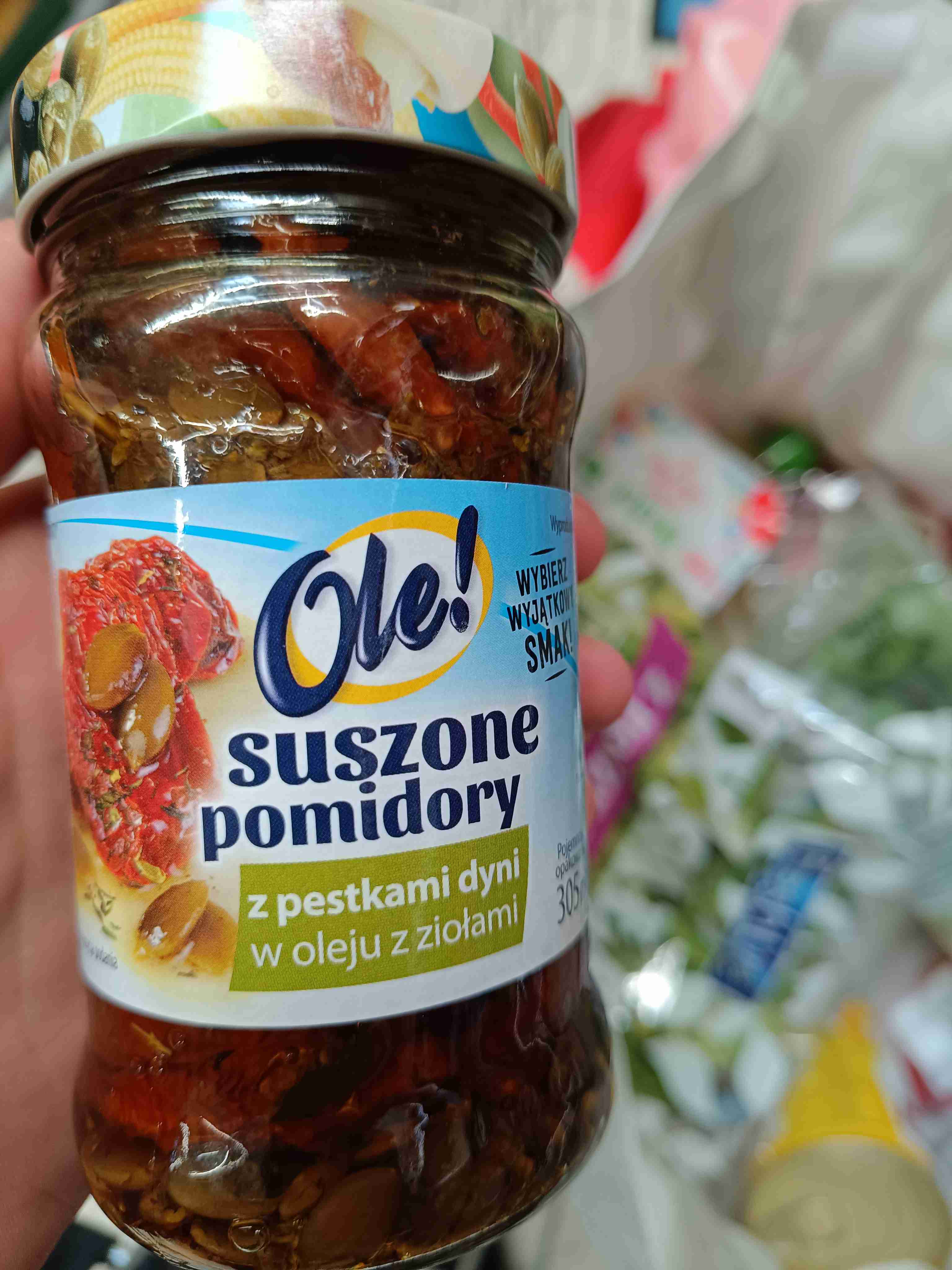 Suszone pomidory z pestkami dyni 