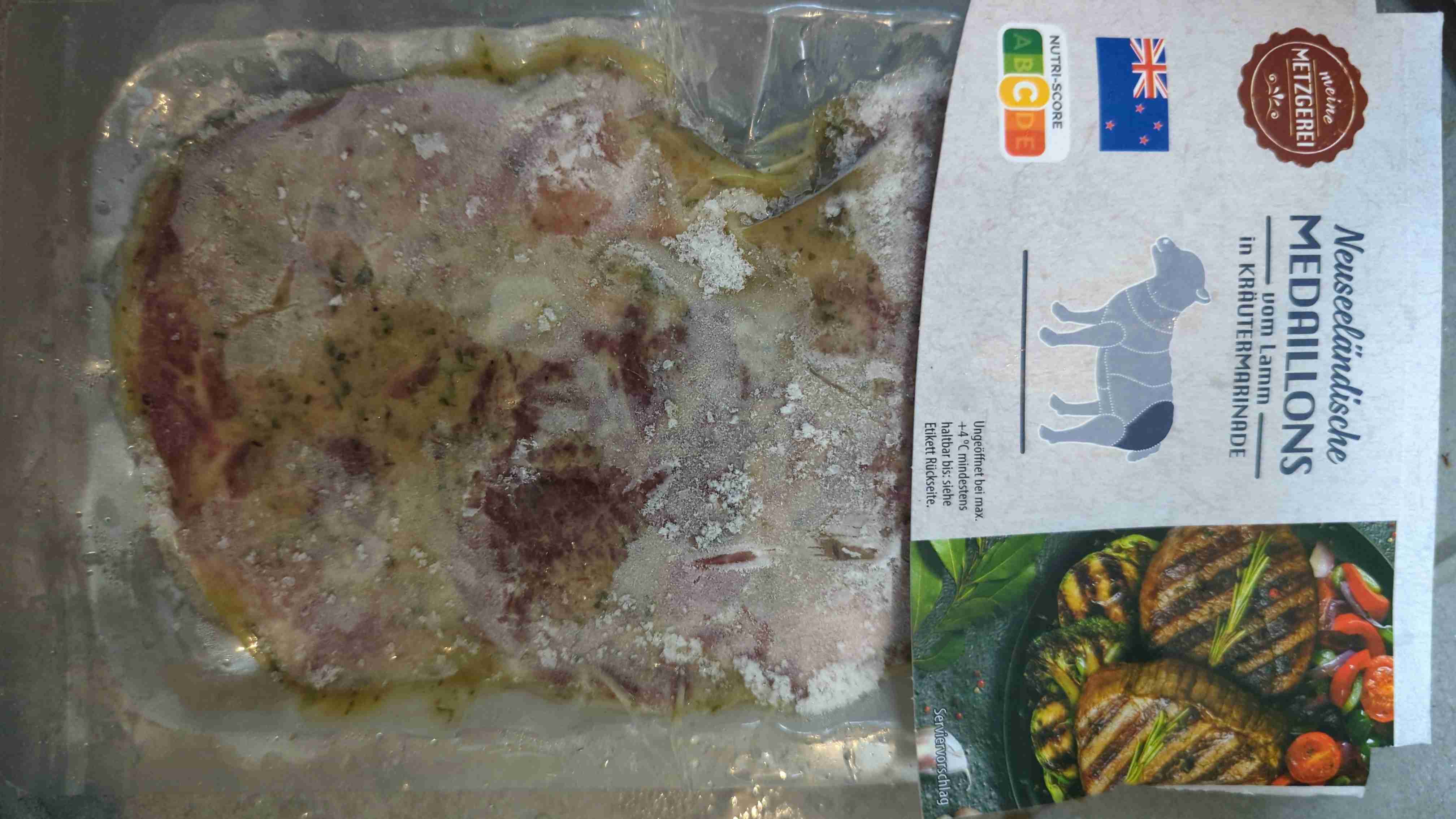 Neuseeländische Medaillons von Lamm in Kräutermarinade 