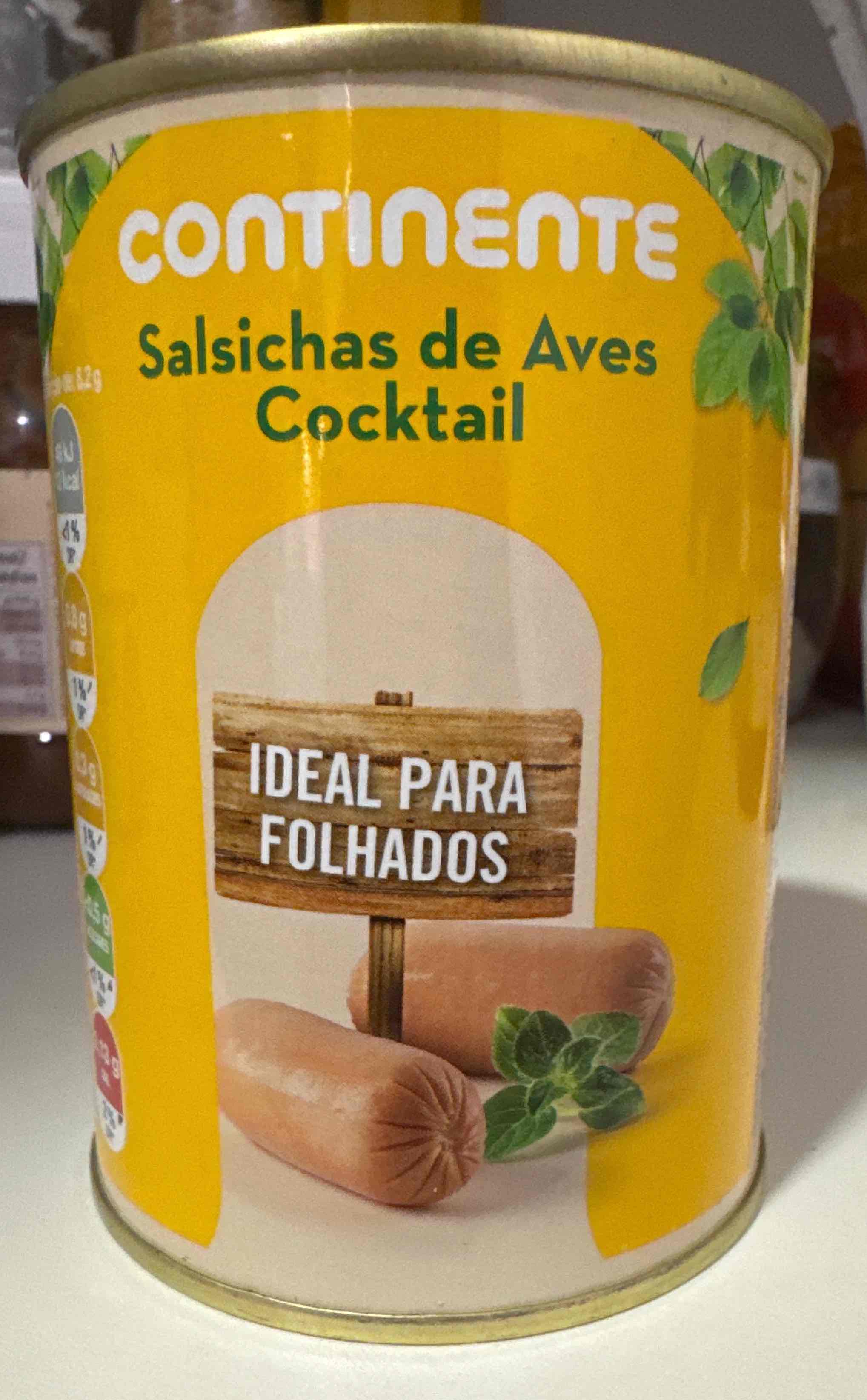 Salsichas de aves cocktail
