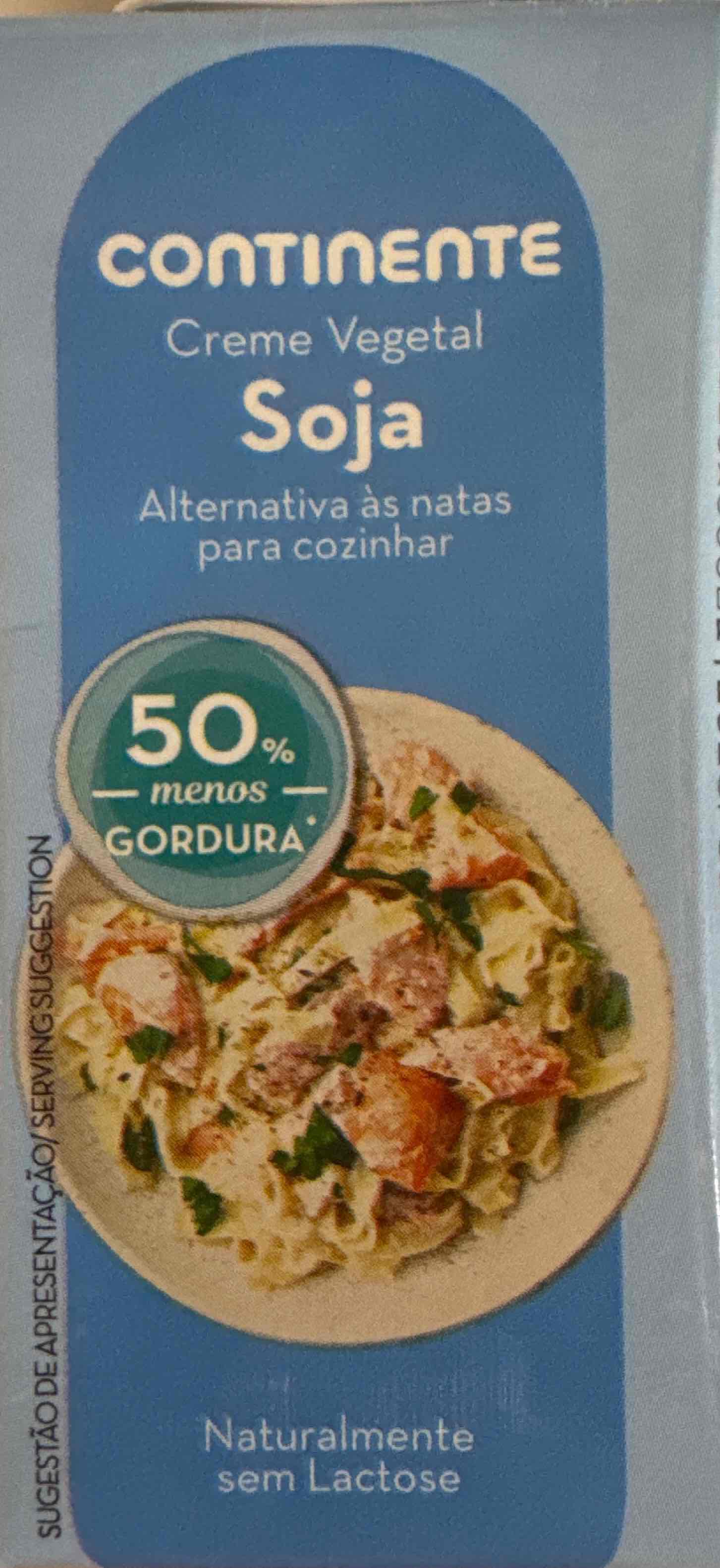 Creme vegetal de soja