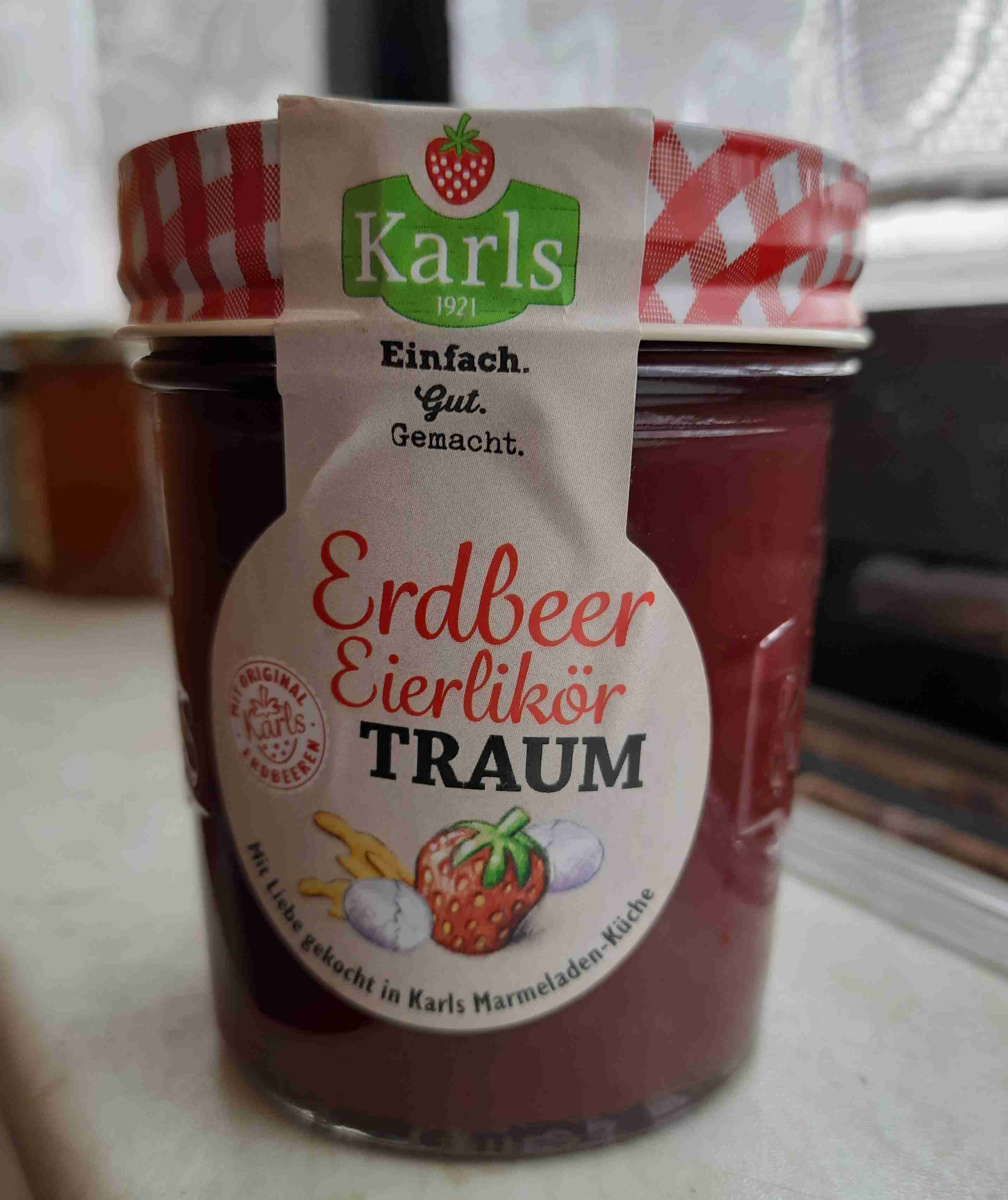 Erdbeermarmelade mit Eierlikör