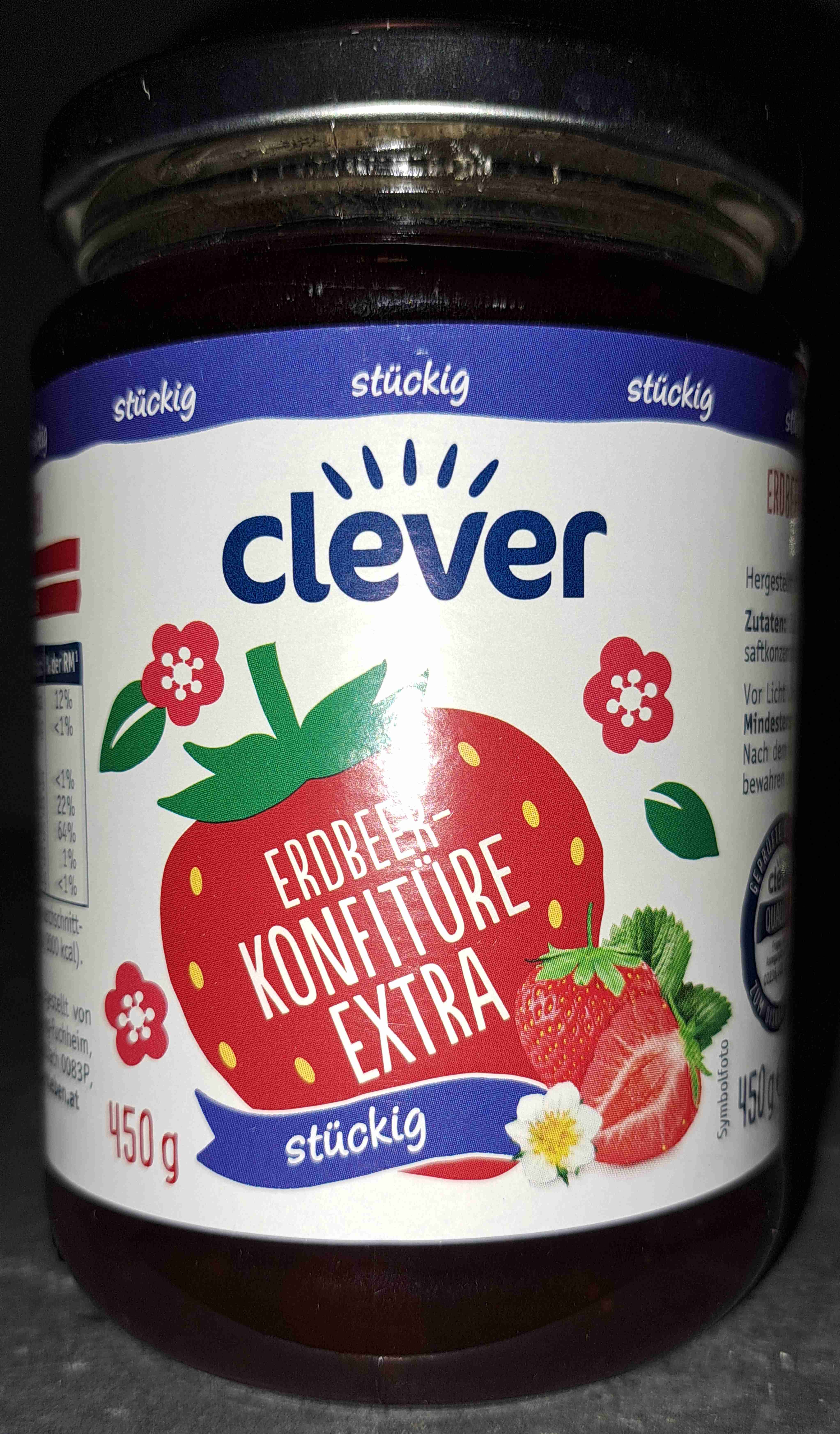 Erdbeer-Konfitüre extra