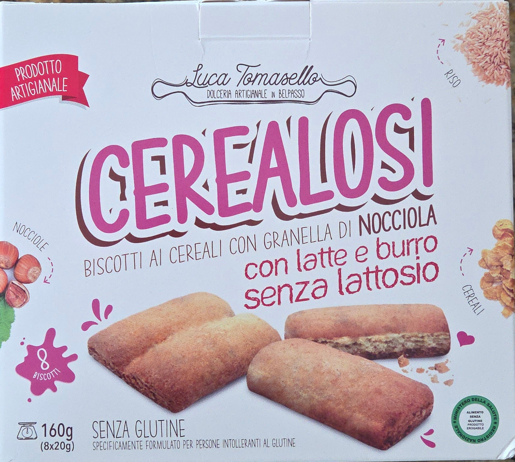 Cerealosi Biscotti Al Cereal con Granella di Nocciola