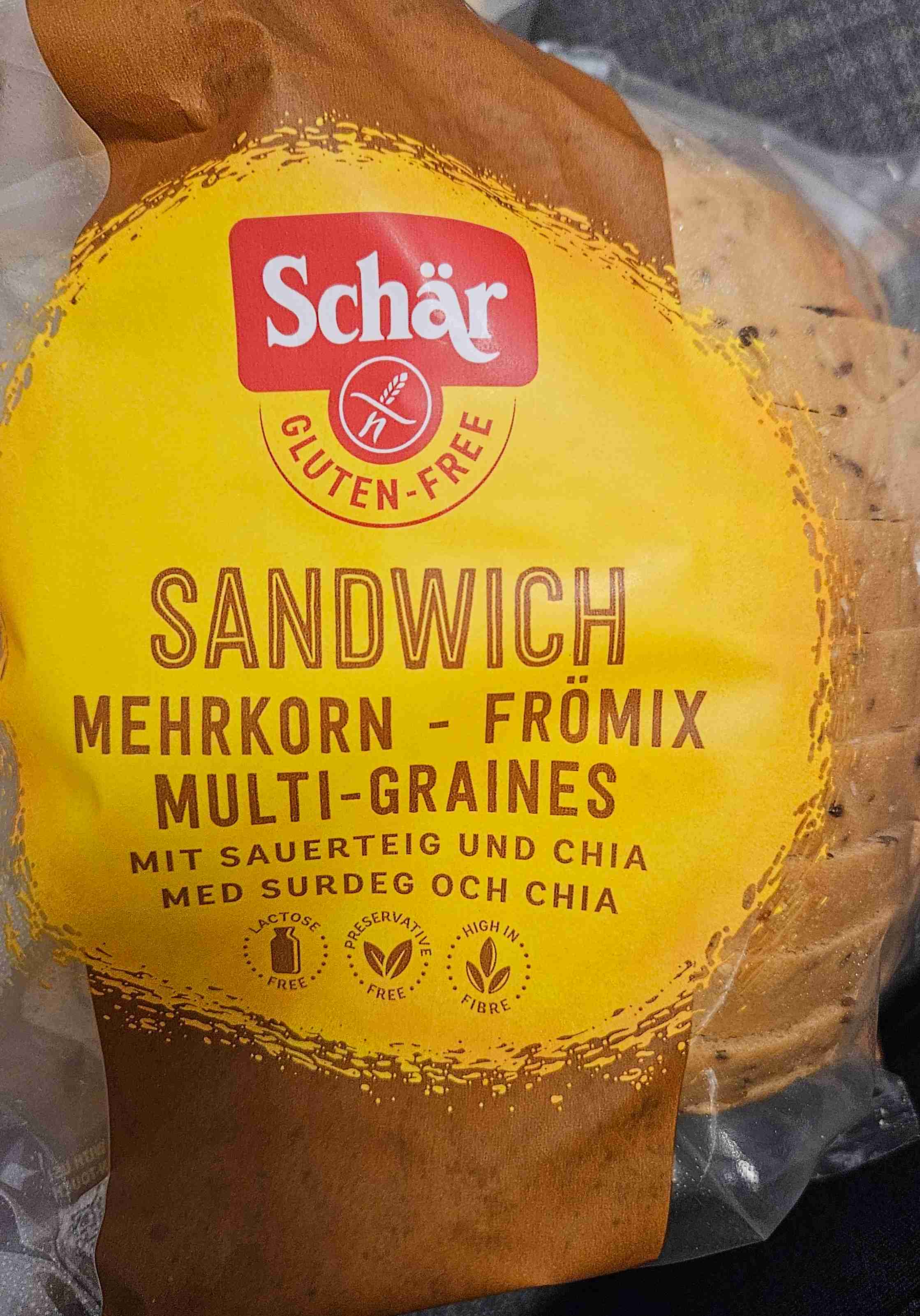 Sandwich Mehrkorn Glutenfrei
