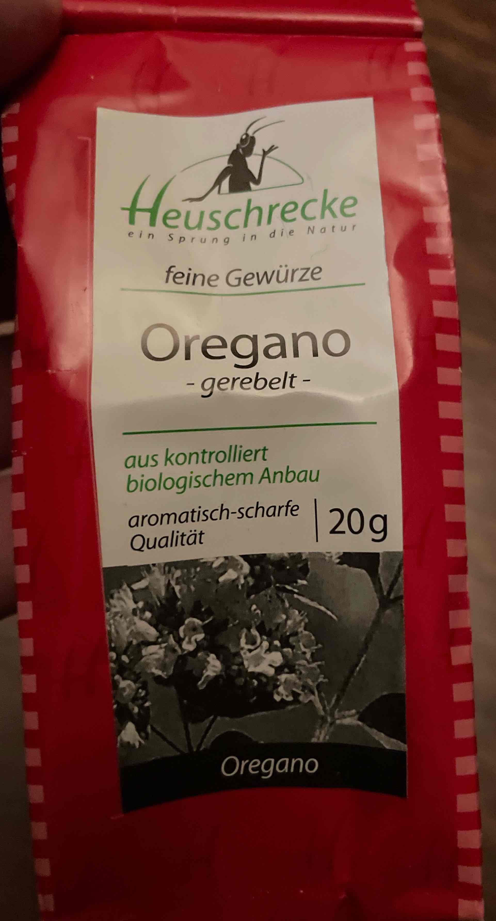 Oregano gerebelt