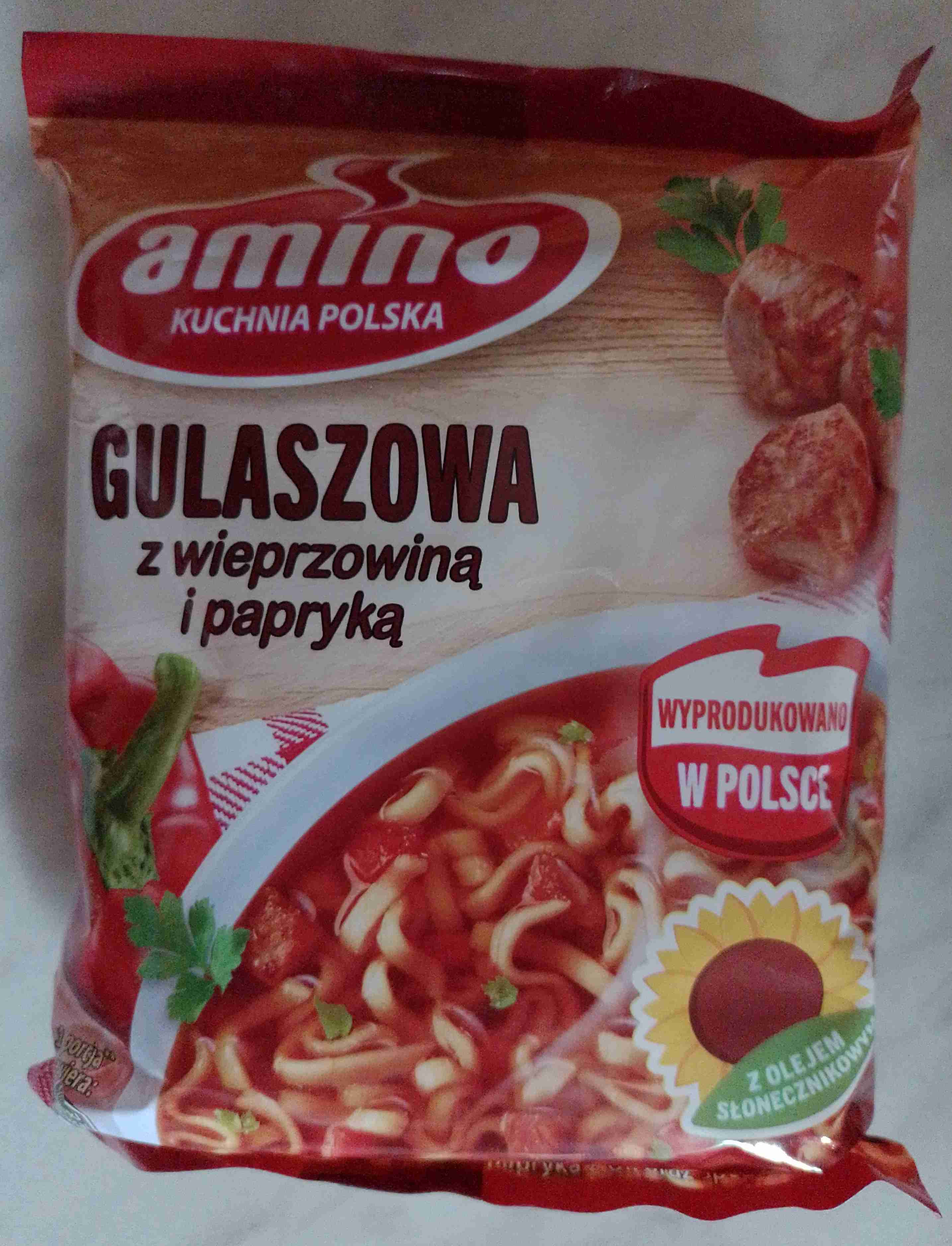 Gulaszowa z wieprzowiną i papryką