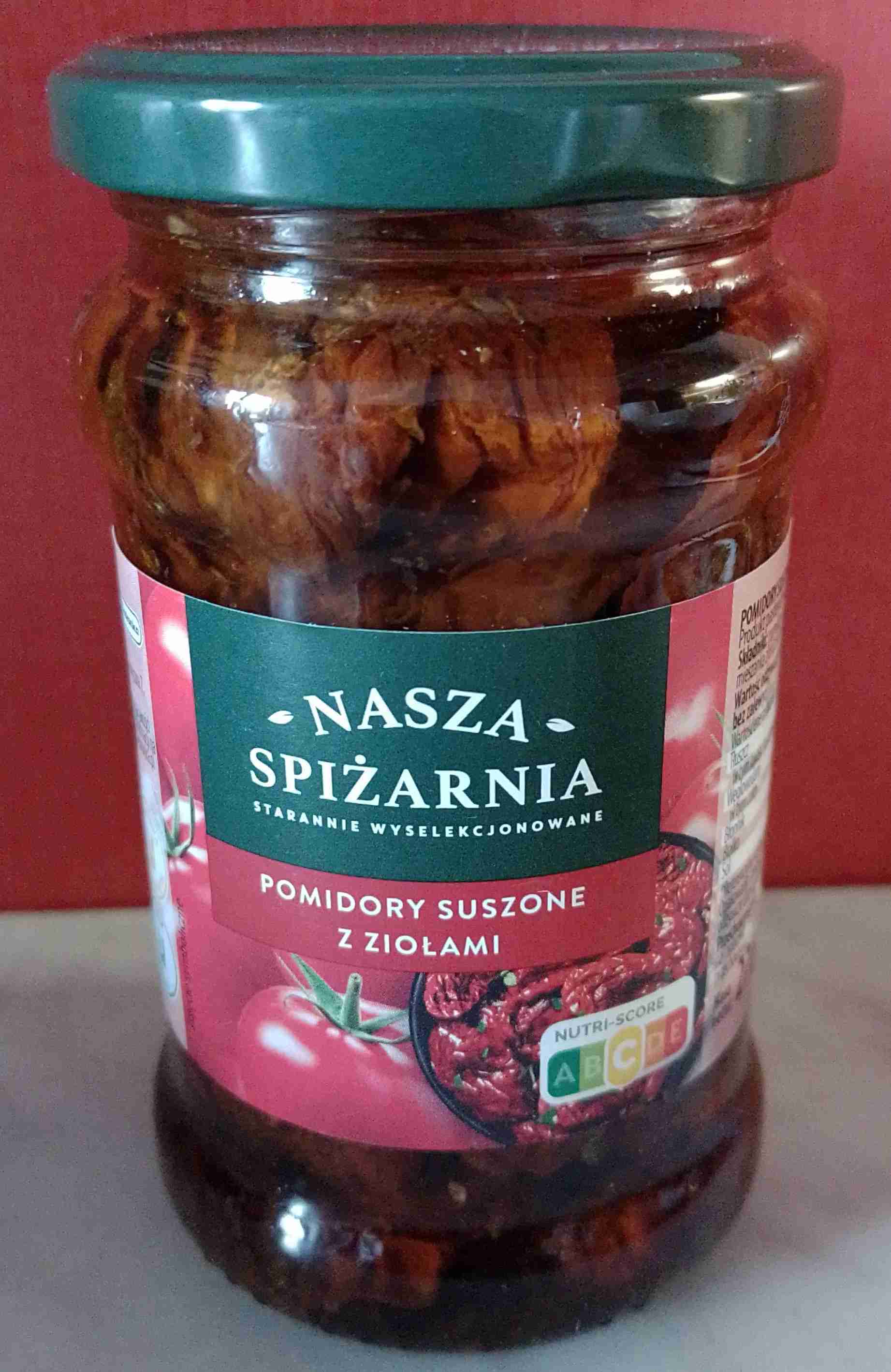 Pomidory suszone z ziołami