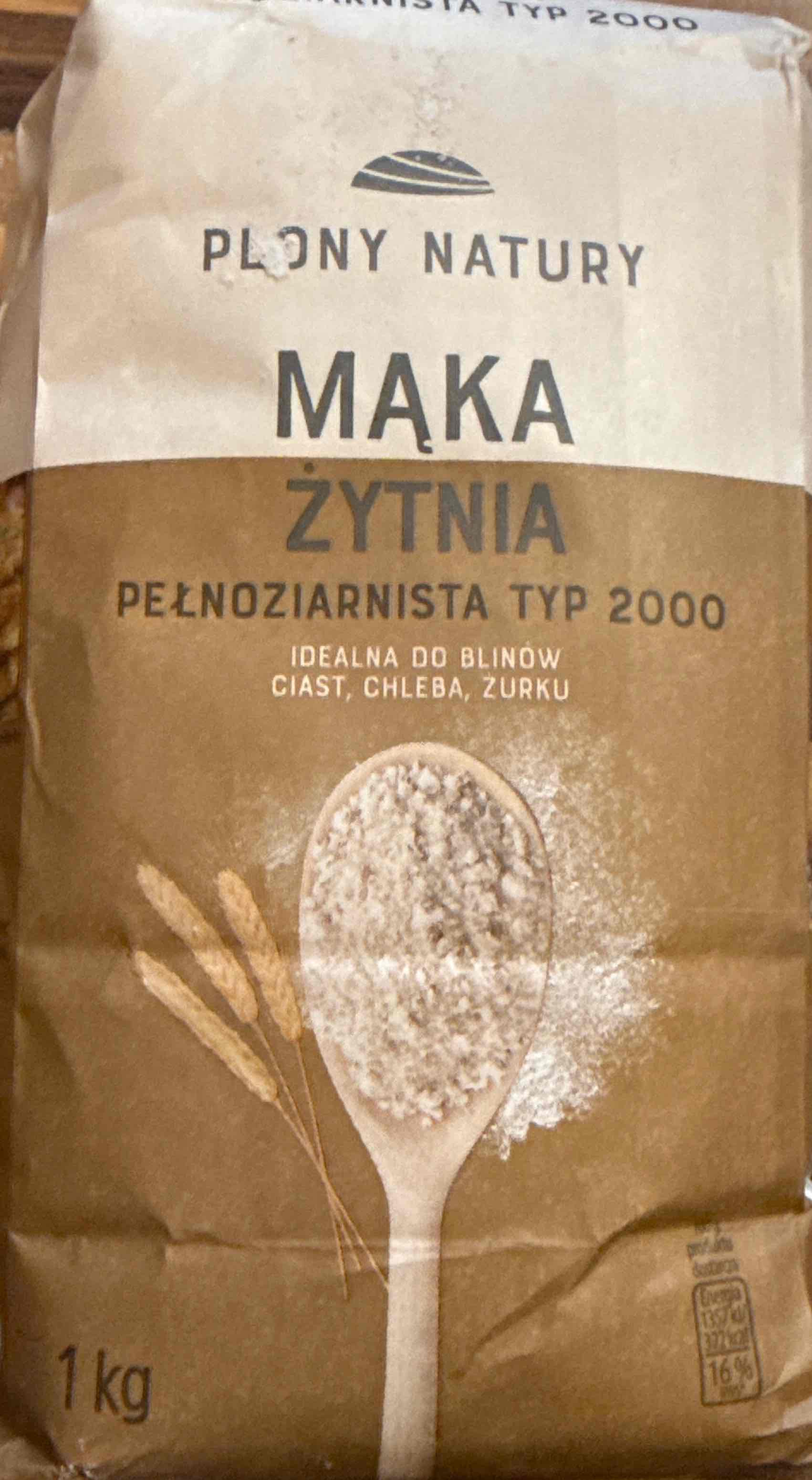 Mąka żytnia pełnoziarnista typ 2000
