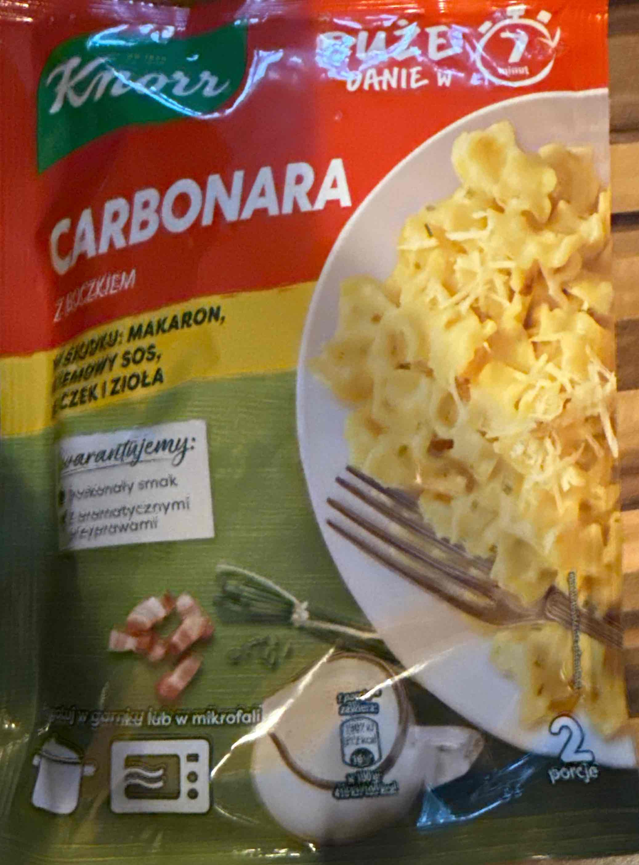 Carbonara z boczkiem