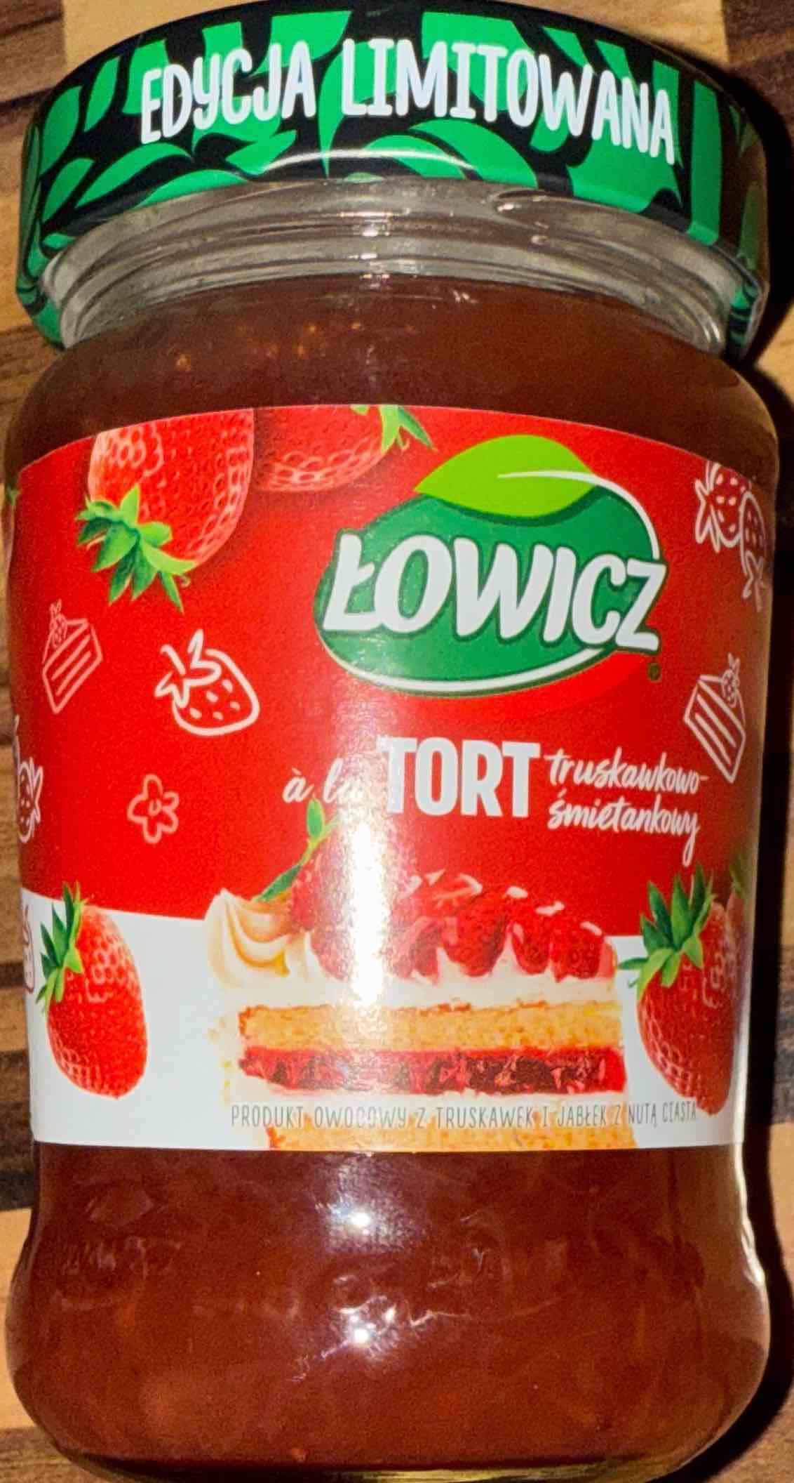 Dżem ala tort truskawkowo śmietankowy