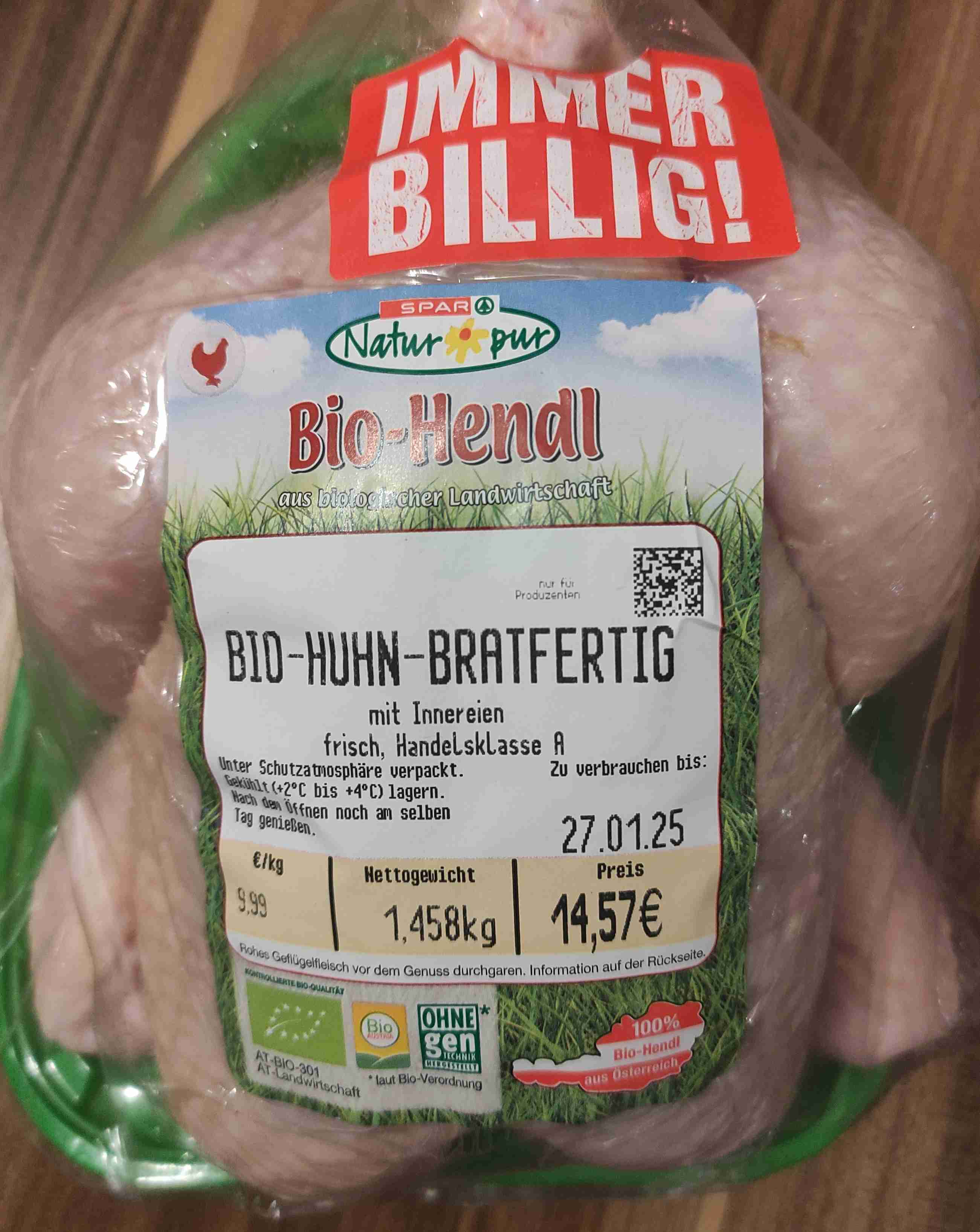 Hendl bio - bratfertig