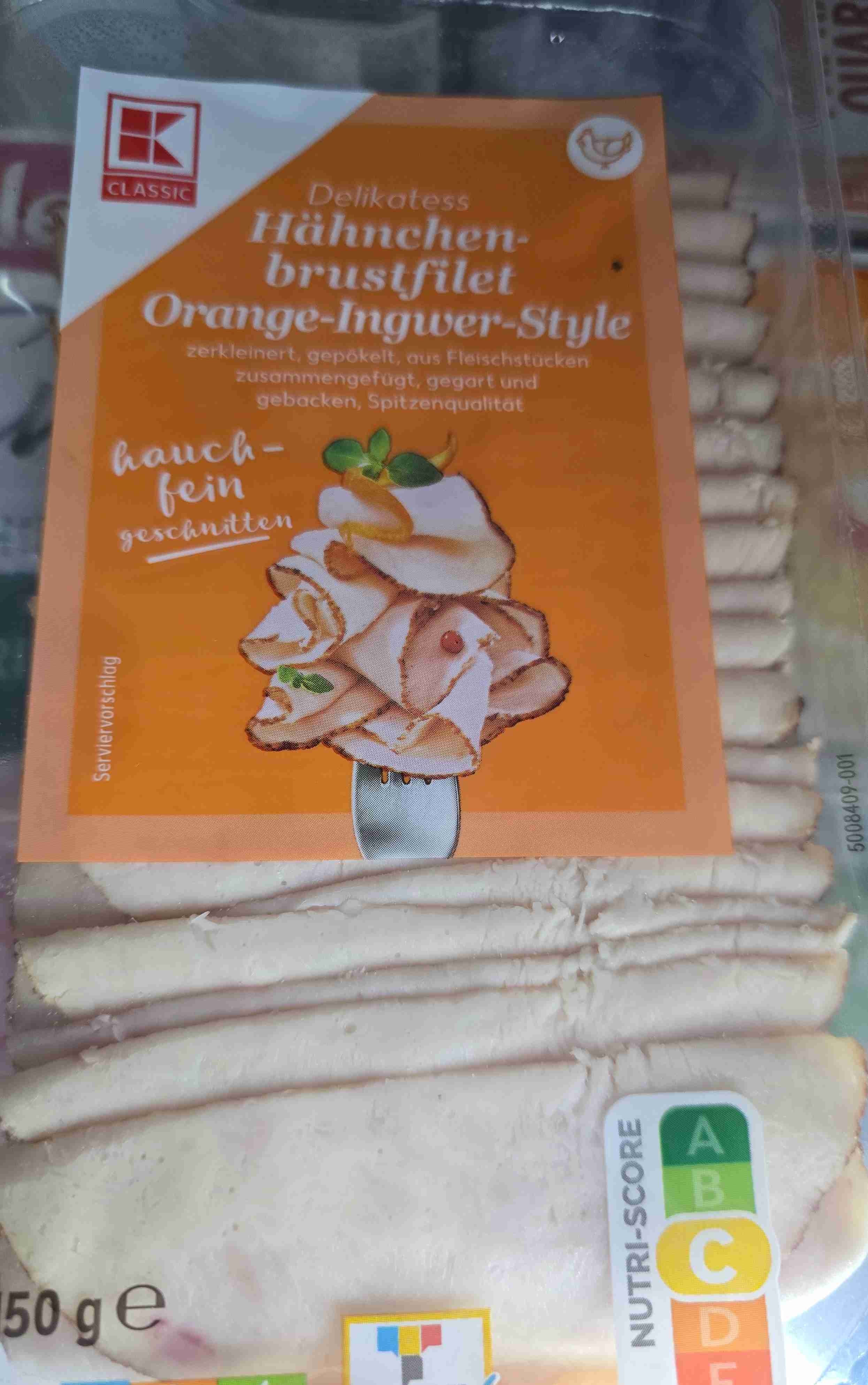 Hähnchenbrustfilet Orange-Ingwer