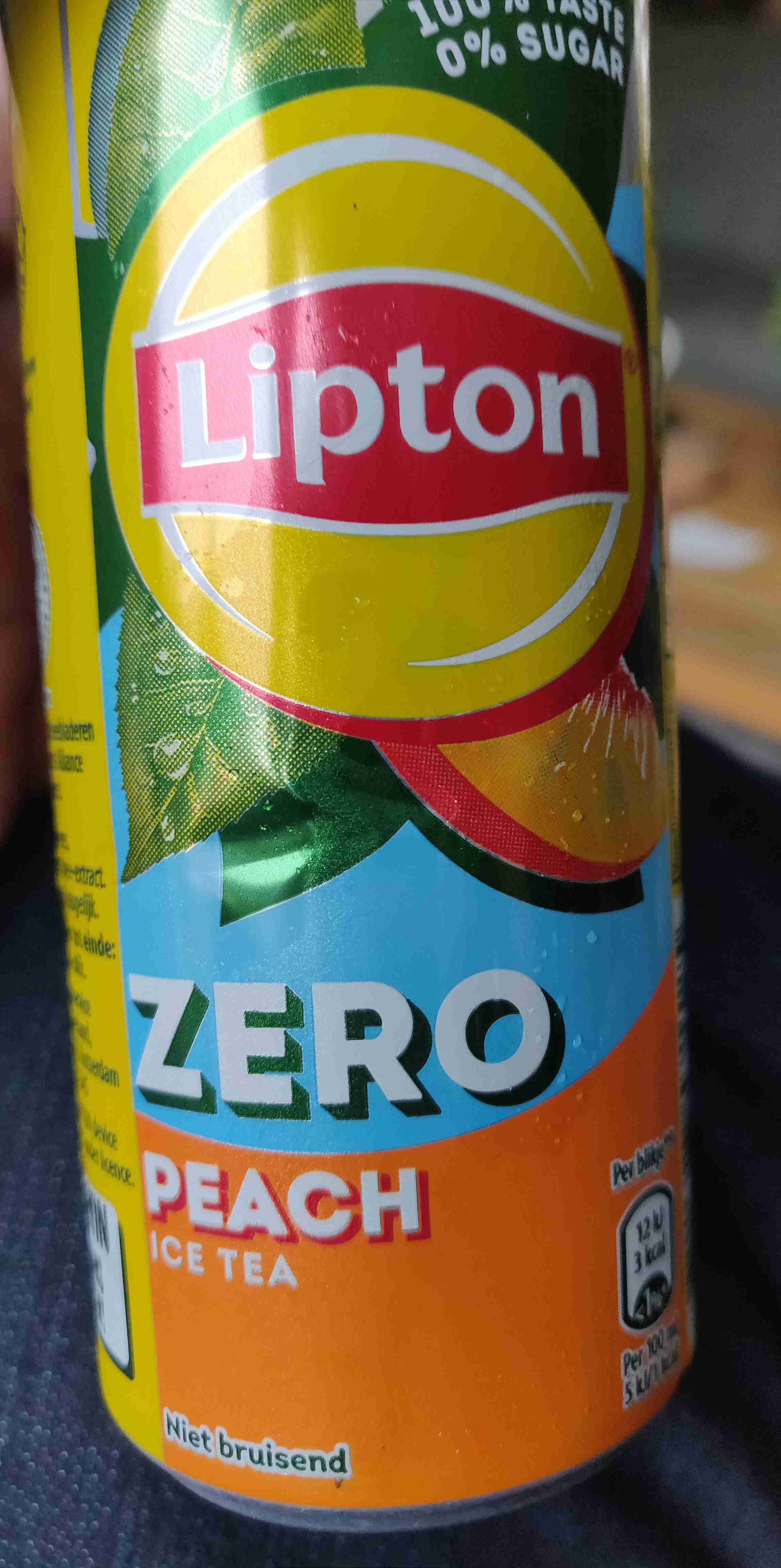 Zero peach ice tea