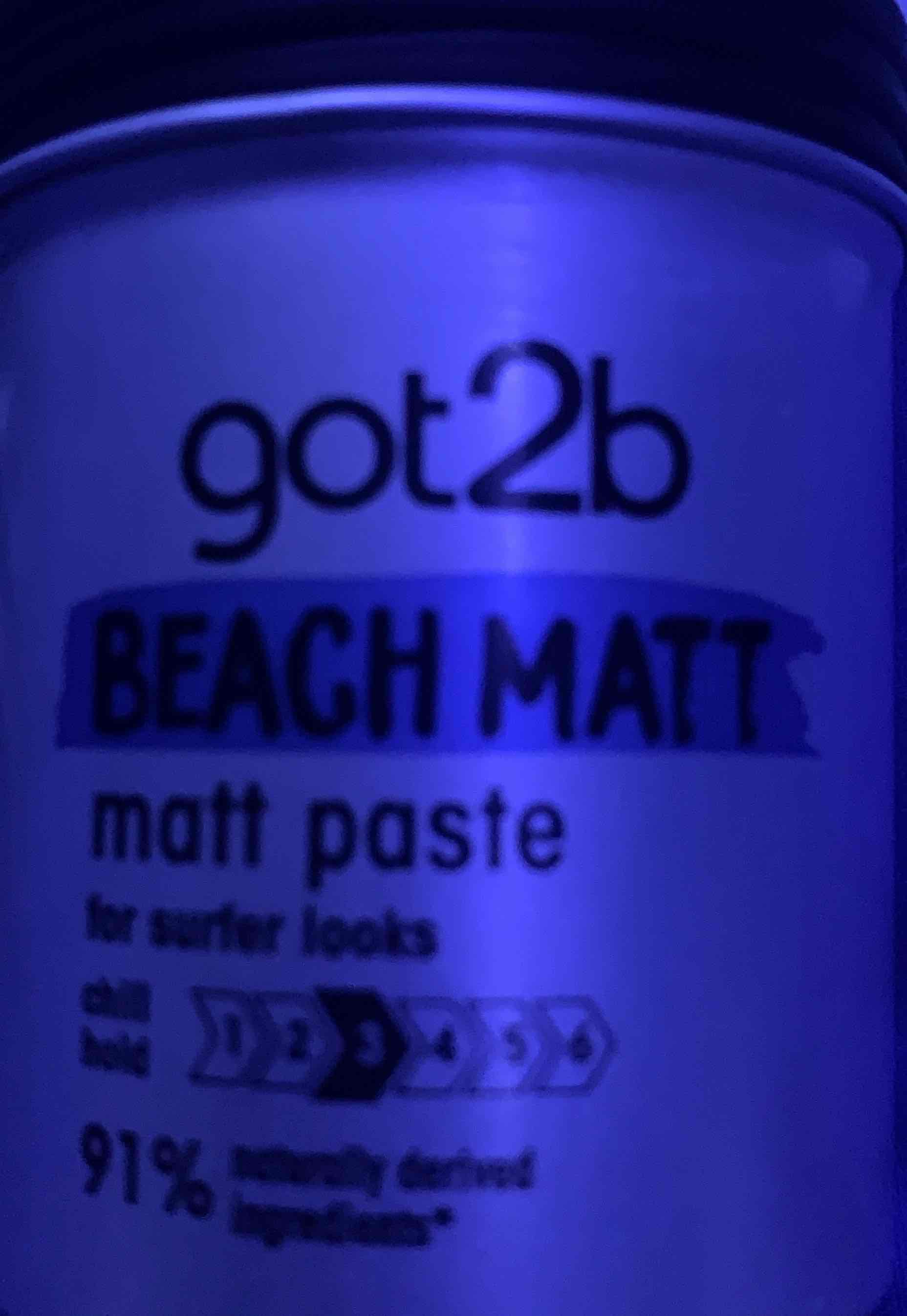 Beach matt paste