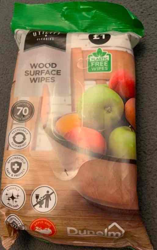 Wood surface wipes