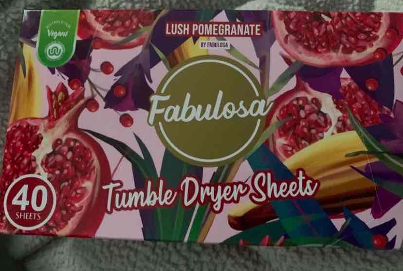 Lush pomegranate dryer sheets