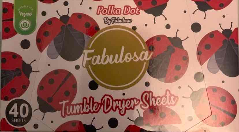 Polka dot dryer sheets