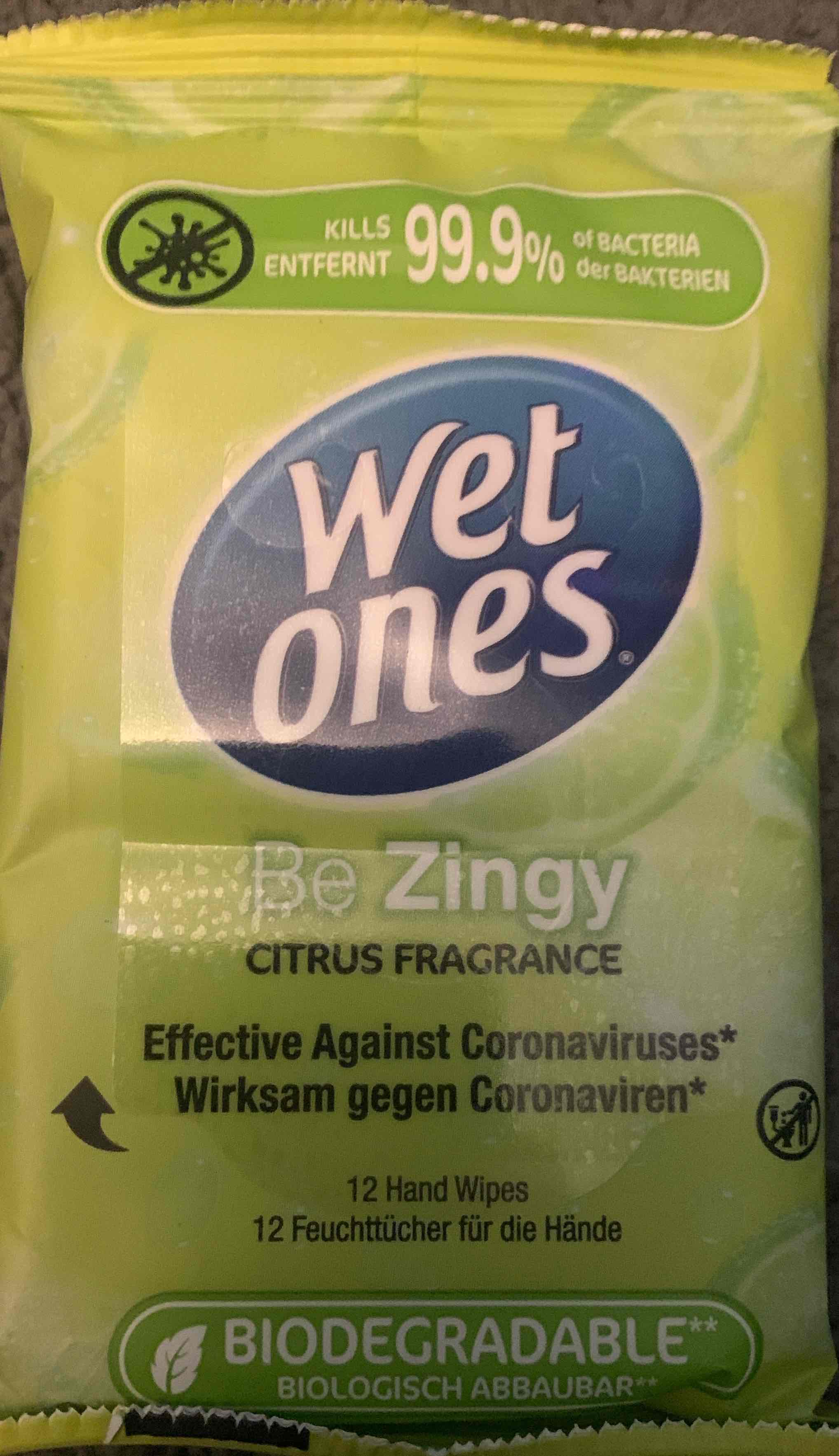 Be zingy wipes
