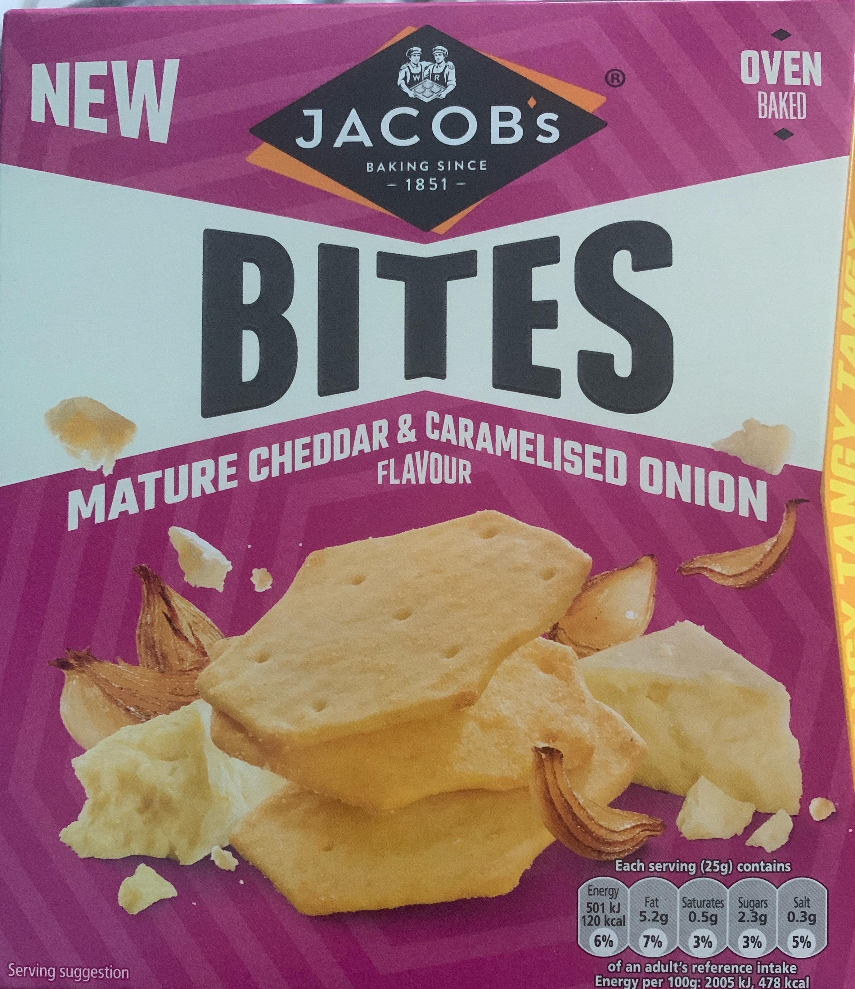 Bites Mature Cheddar & Caramelised Onion