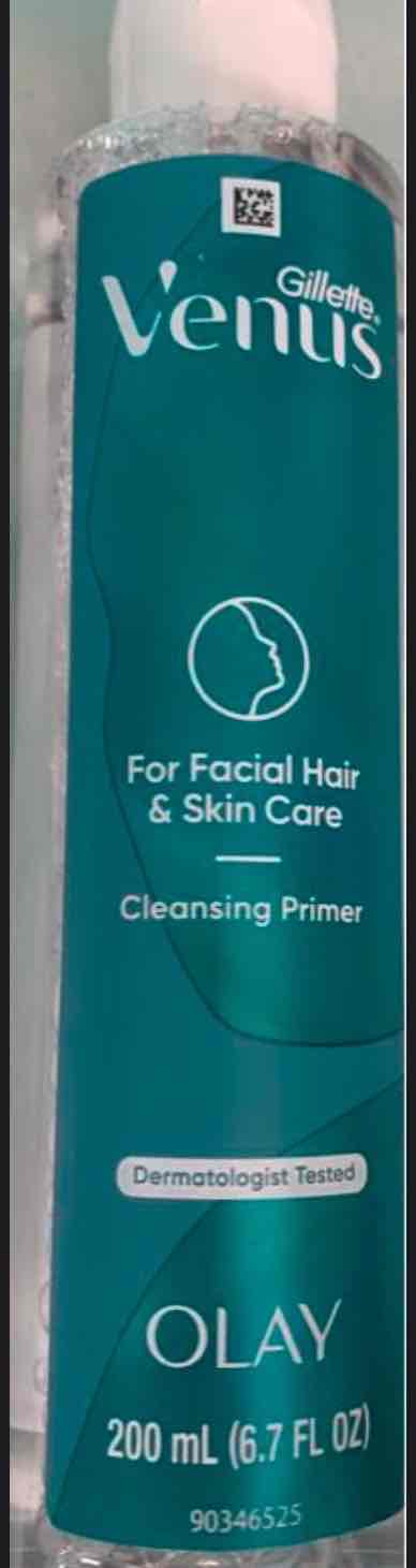 Facial hair cleansing primer