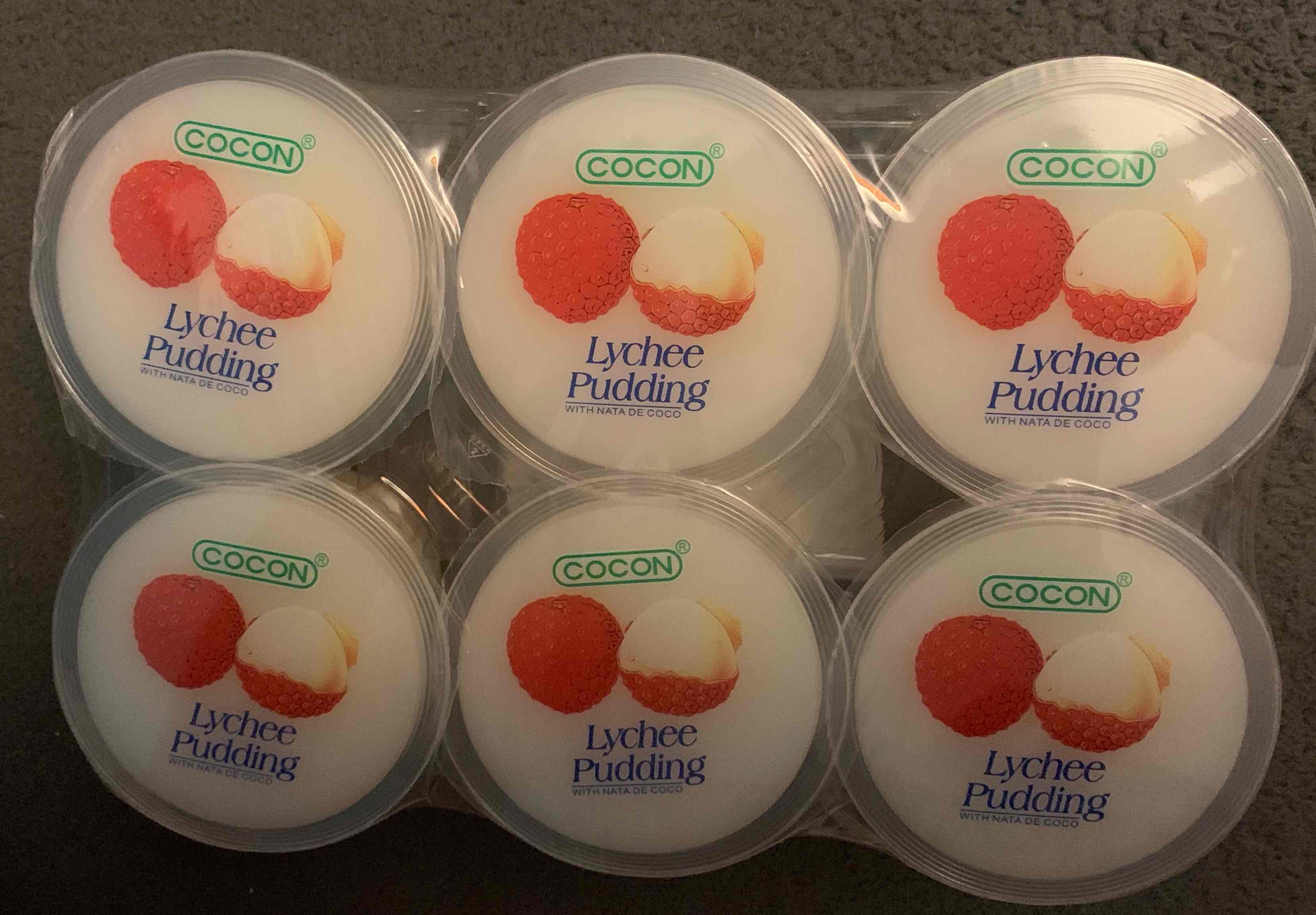Lychee flavour jelly pudding