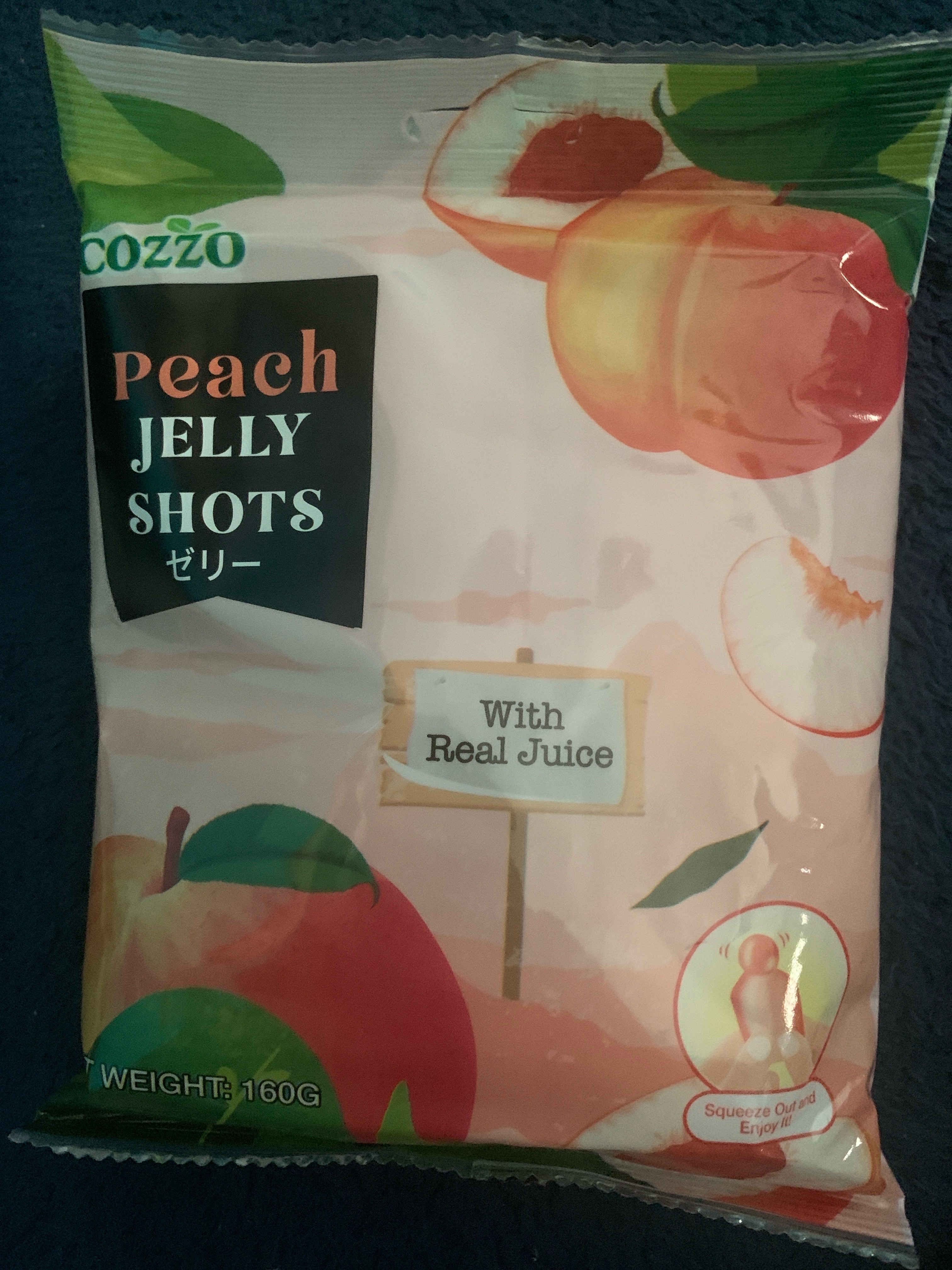 Peach jelly shots