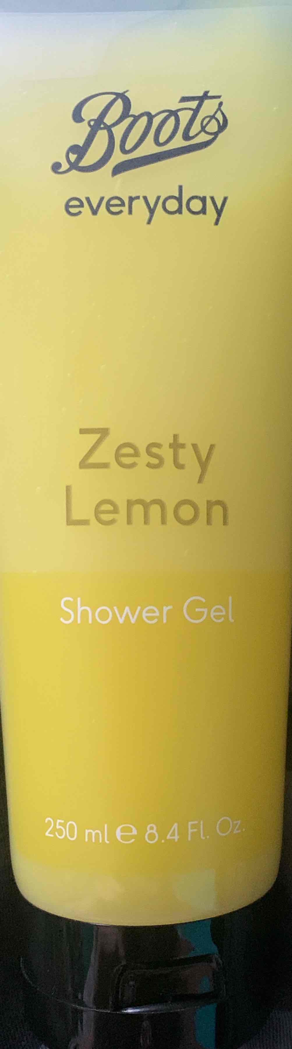 Zesty lemon shower gel