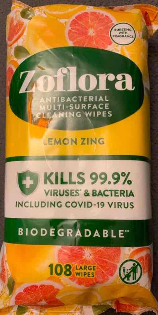 lemon zing wipes