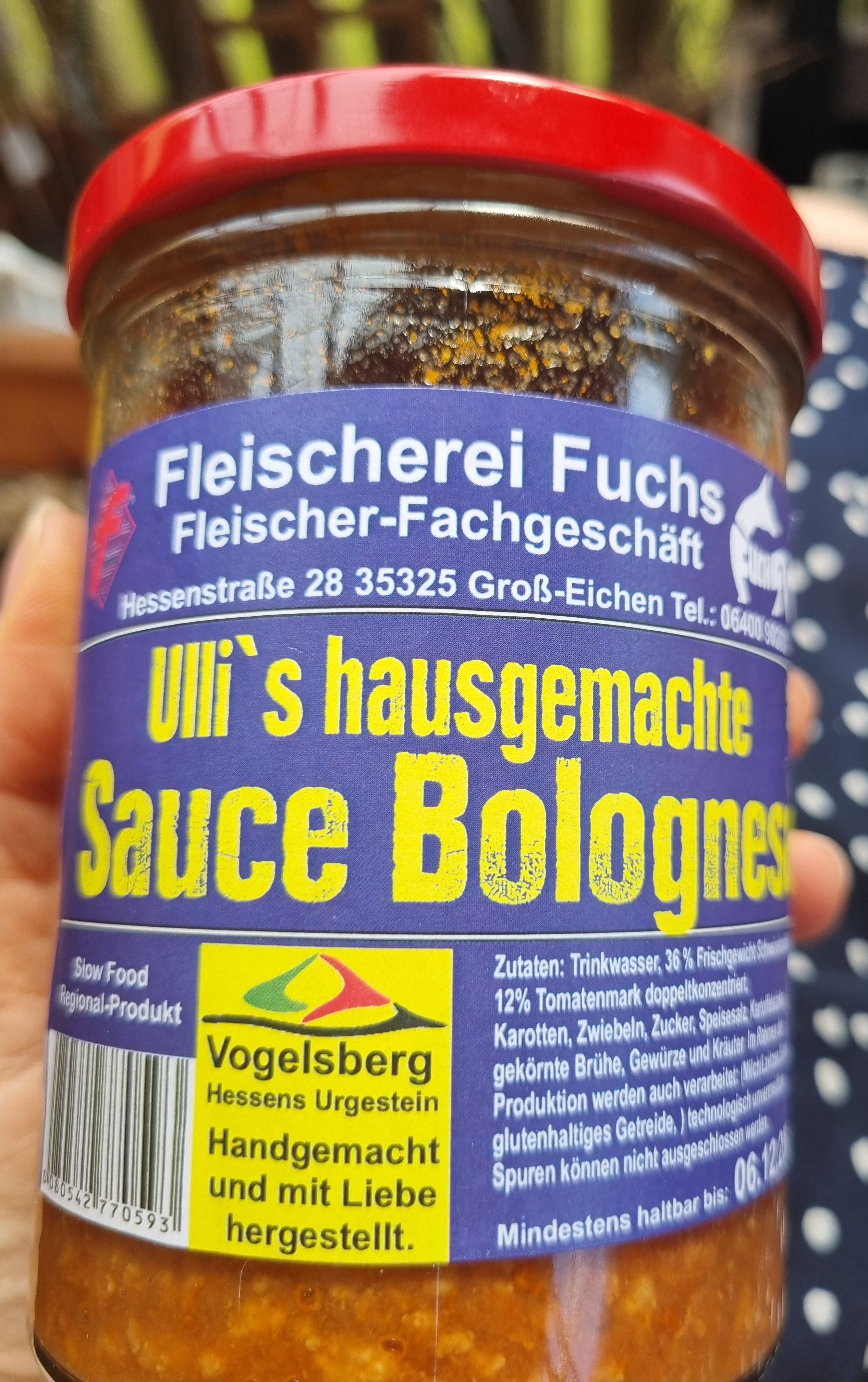 Ulli's hausgemachte Sauce Bolognese
