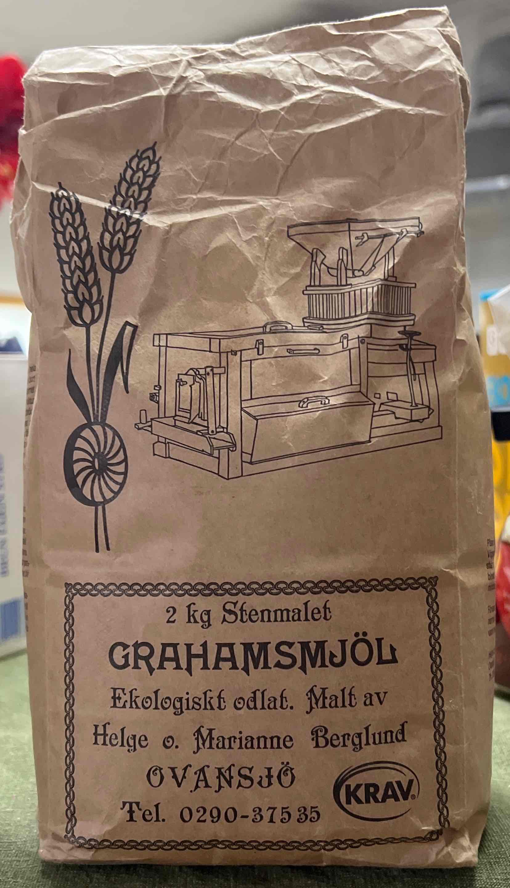 Grahamsmjöl, stenmalet