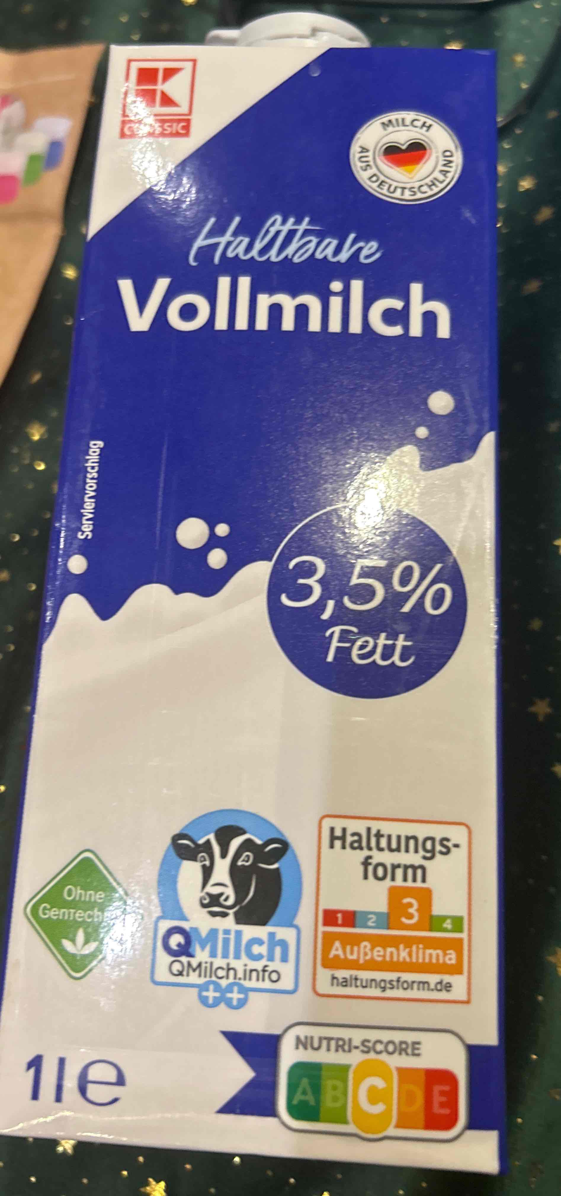 Haltbare Vollmilch 