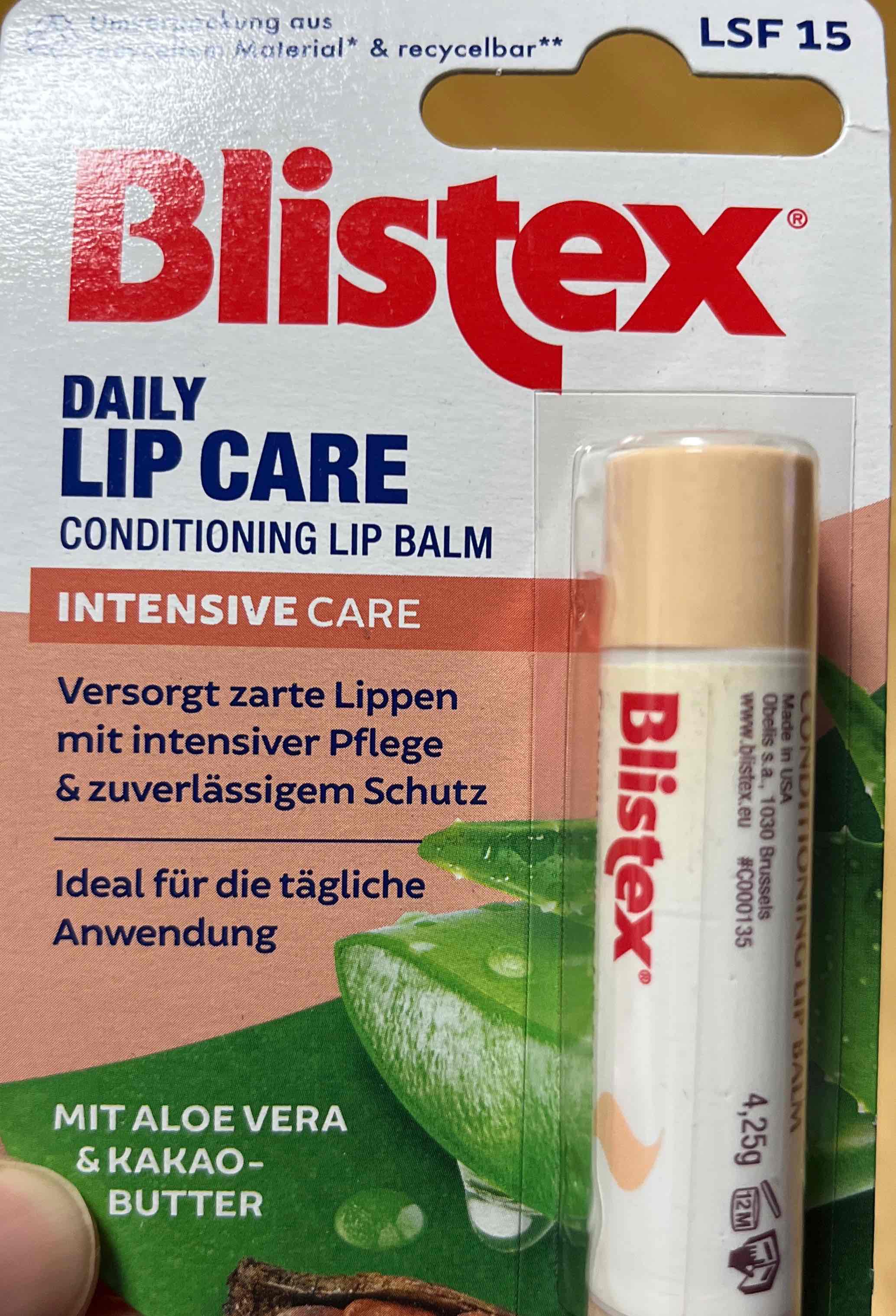 Daily Lip Care intensive care