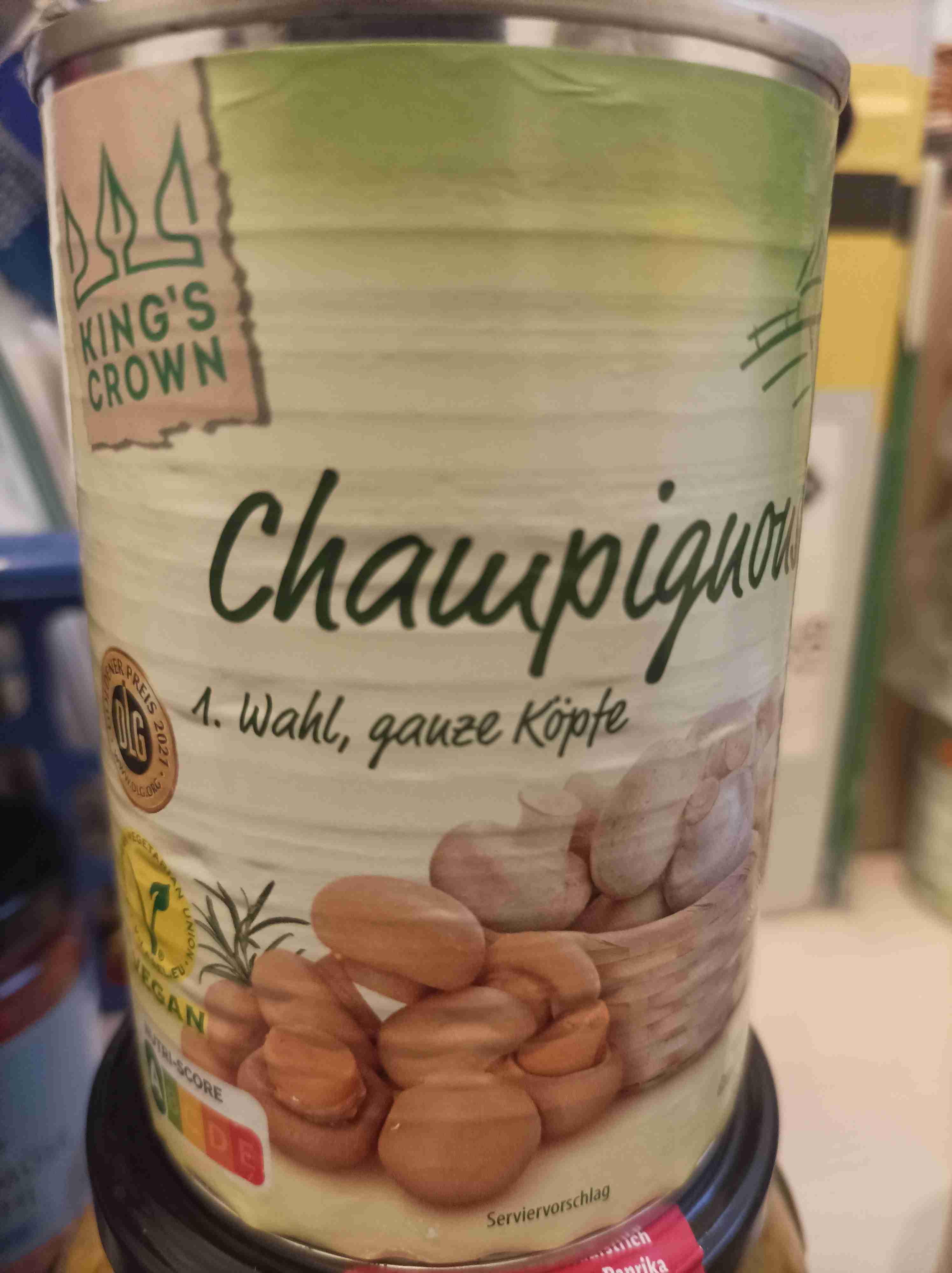 Champignons, ganze Köpfe 
