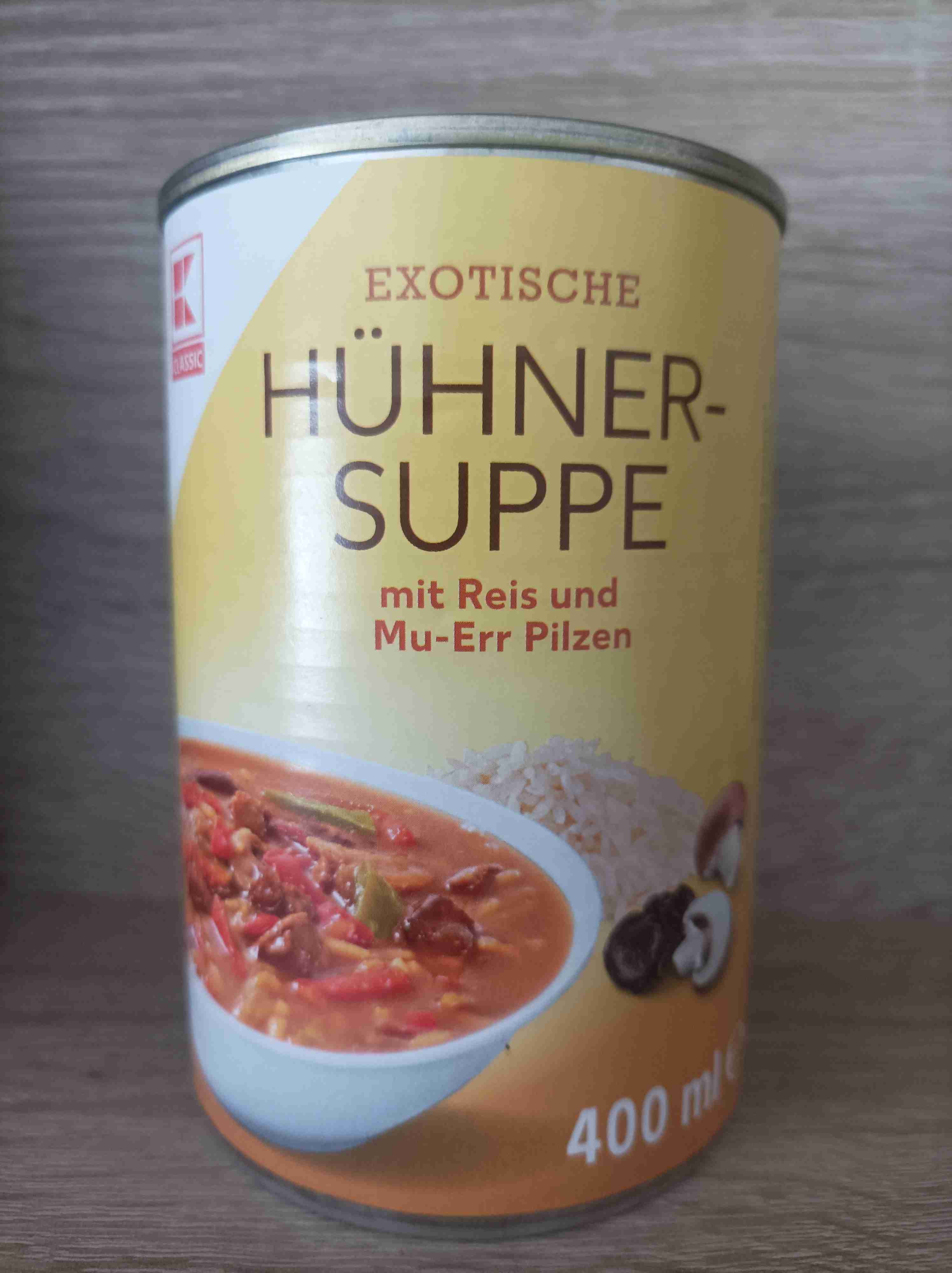 EXOTISCHE HÜHNER- SUPPE mit Reis und Mu - Err Pizen