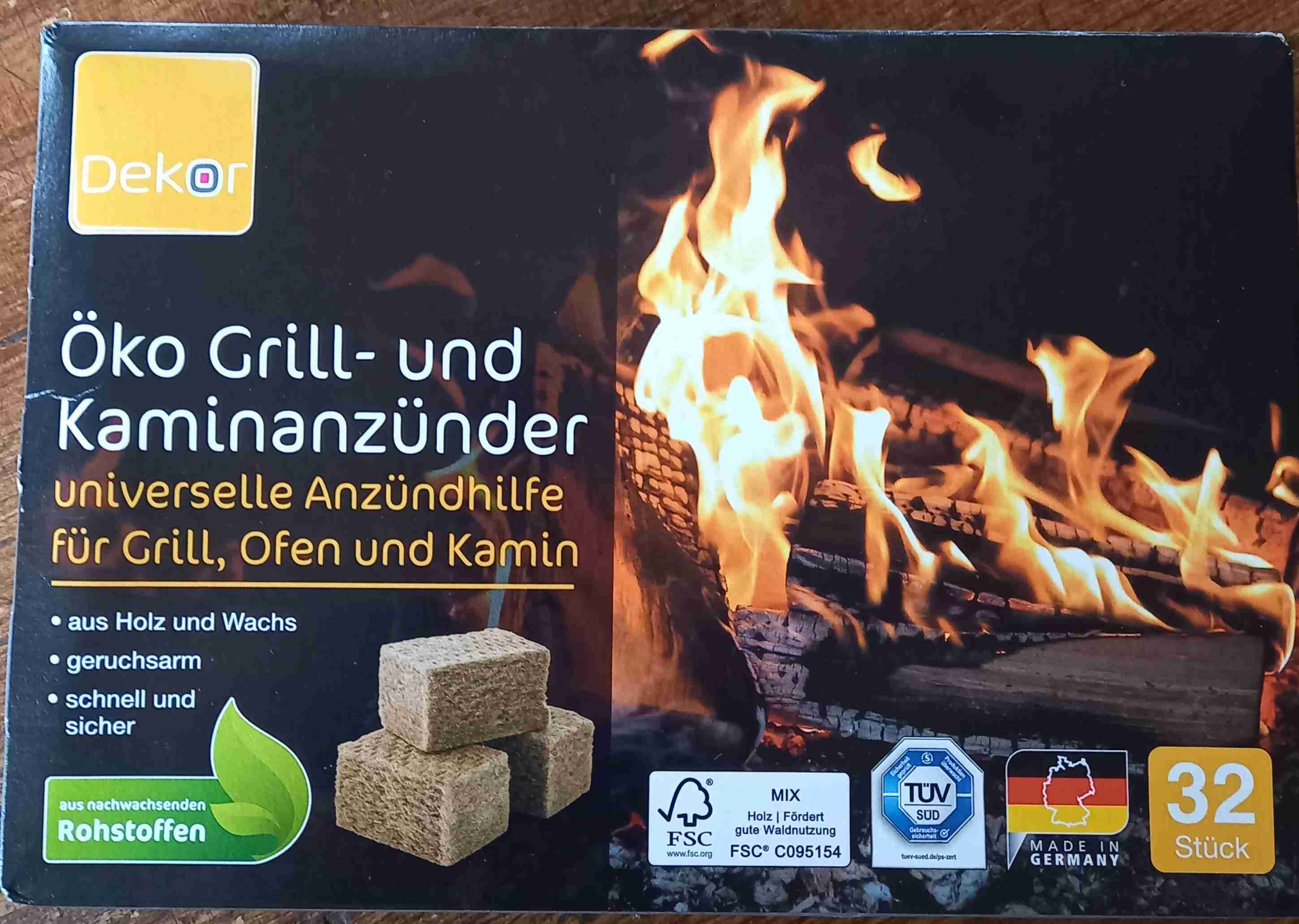 Öko Grill- und Kaminanzünder