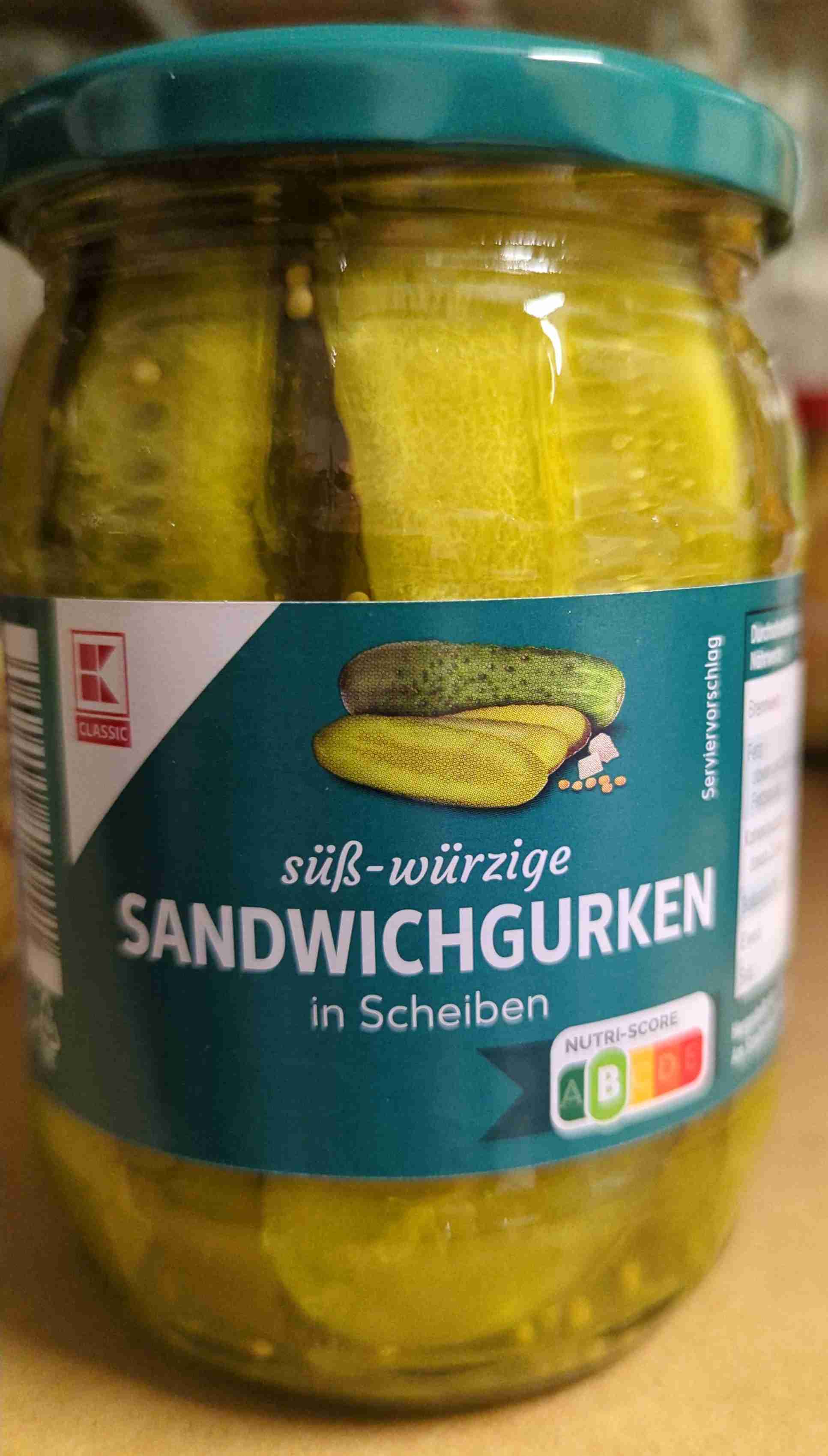 Sandvich-Gurkenscheiben - süß-würzig