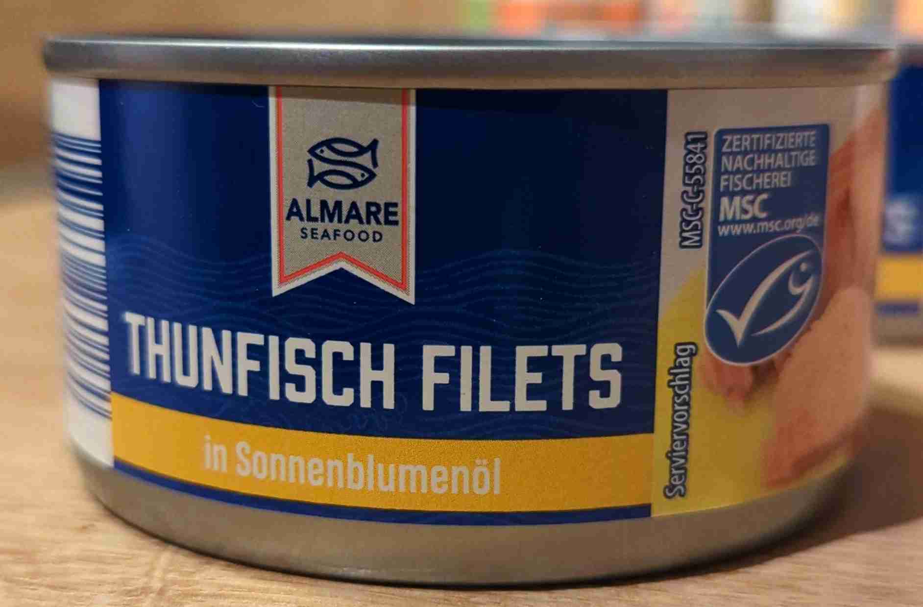 Thunfisch in Sonnenblumenöl, Dose