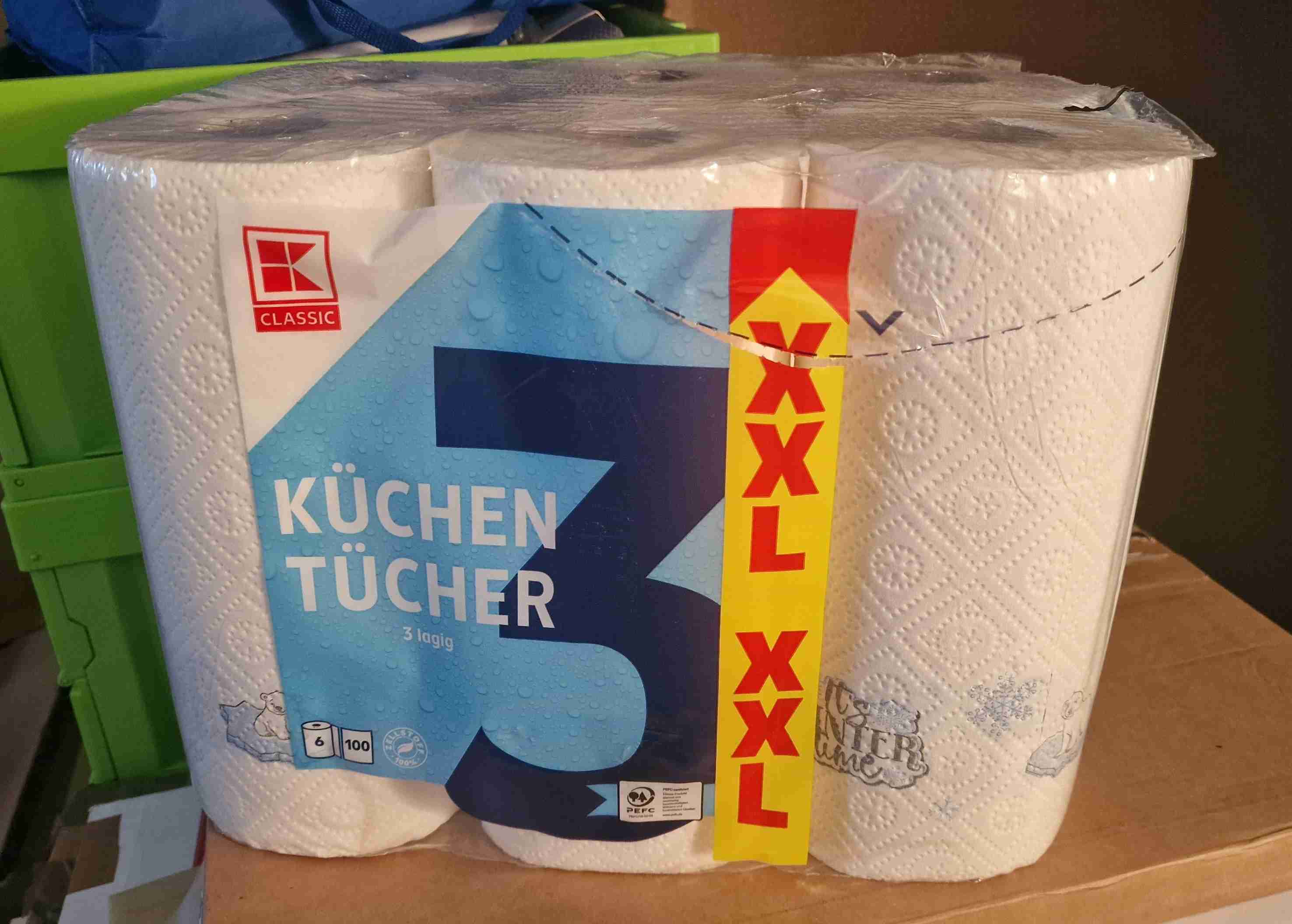 Küchenrollen 6x 100 Blatt