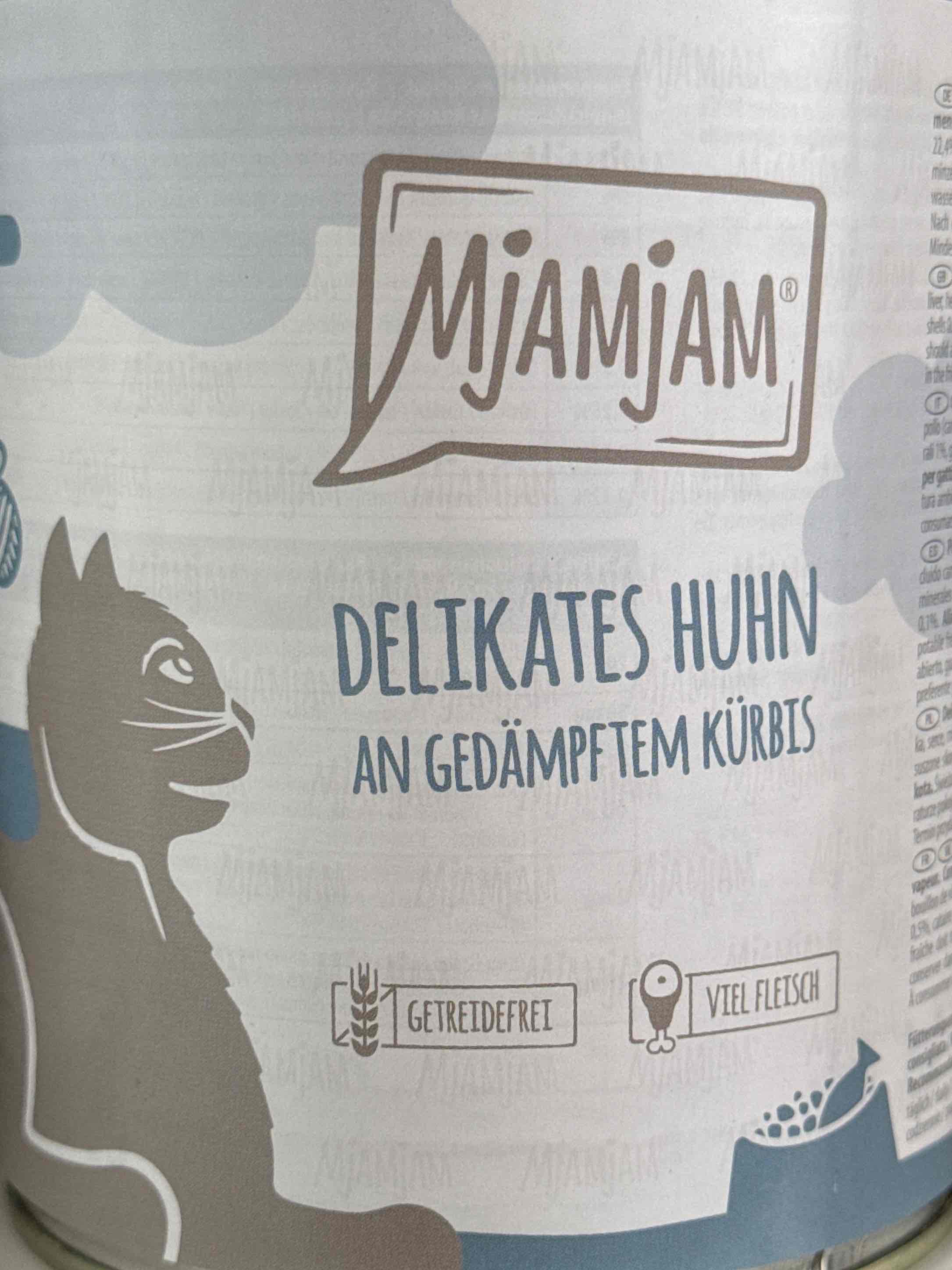 Delikates Huhn an gedämpftem Kürbis
