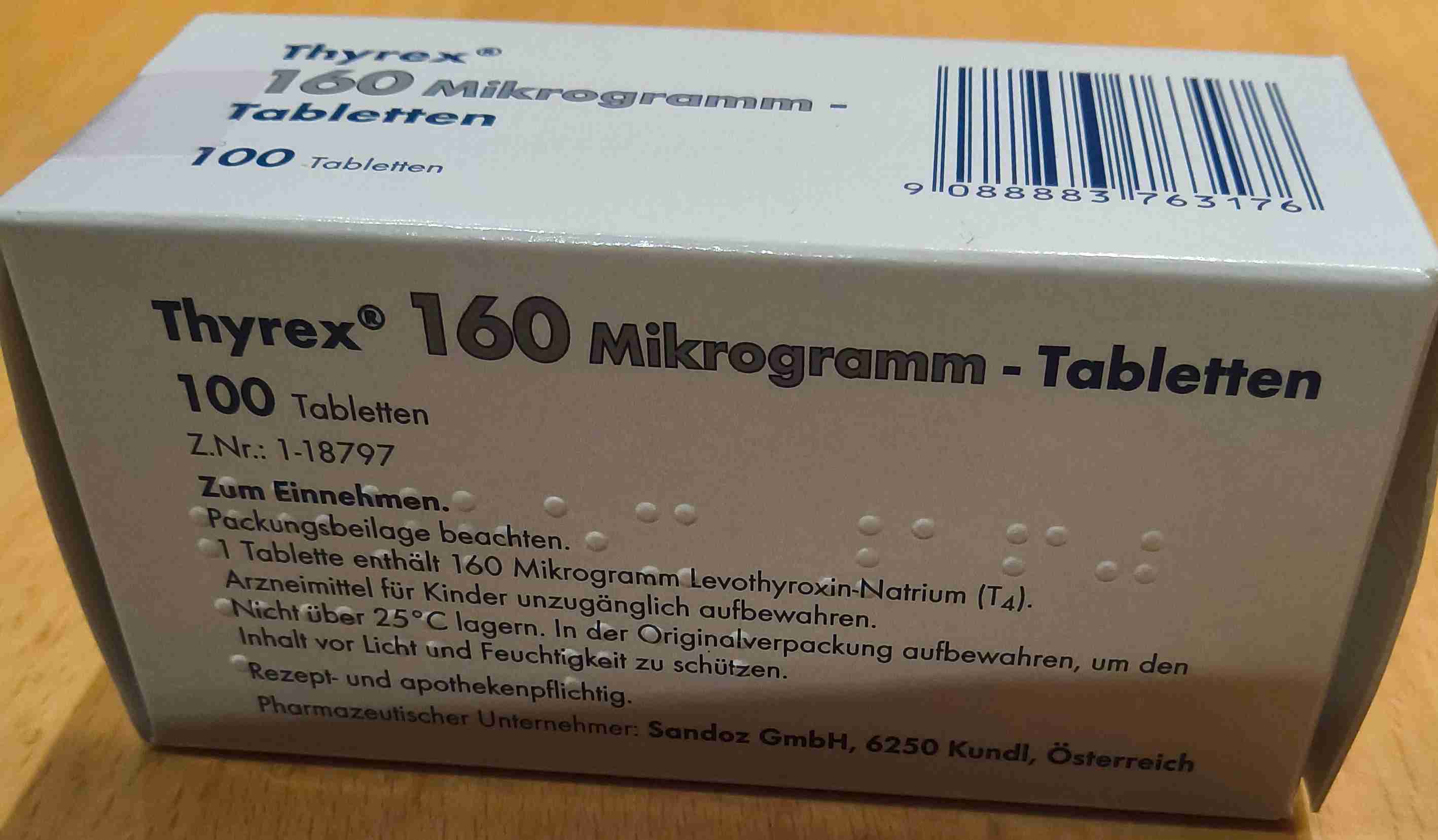 Thyrex 160 Mikrogramm 