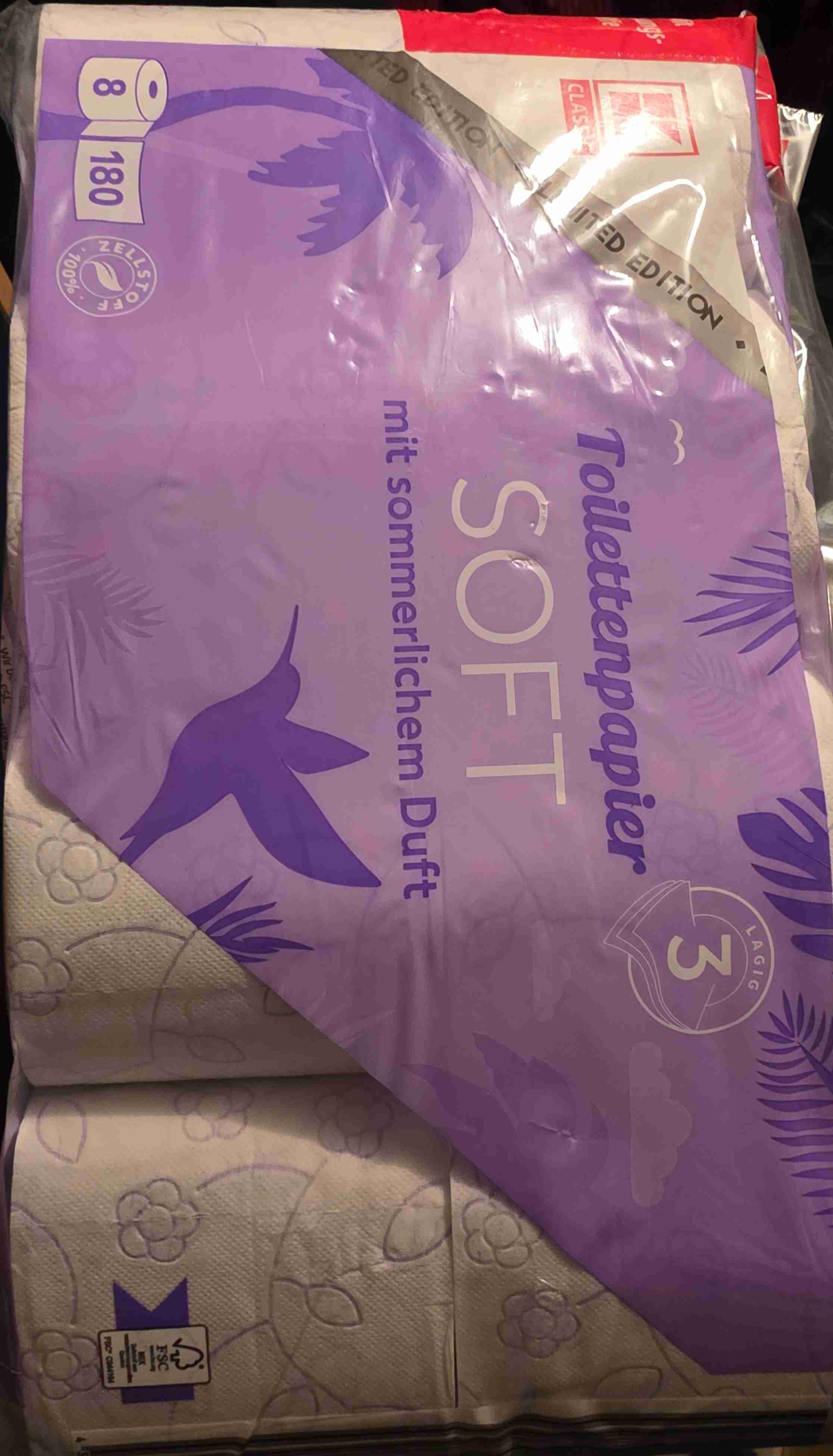 Toilettenpapier soft 3lagen 