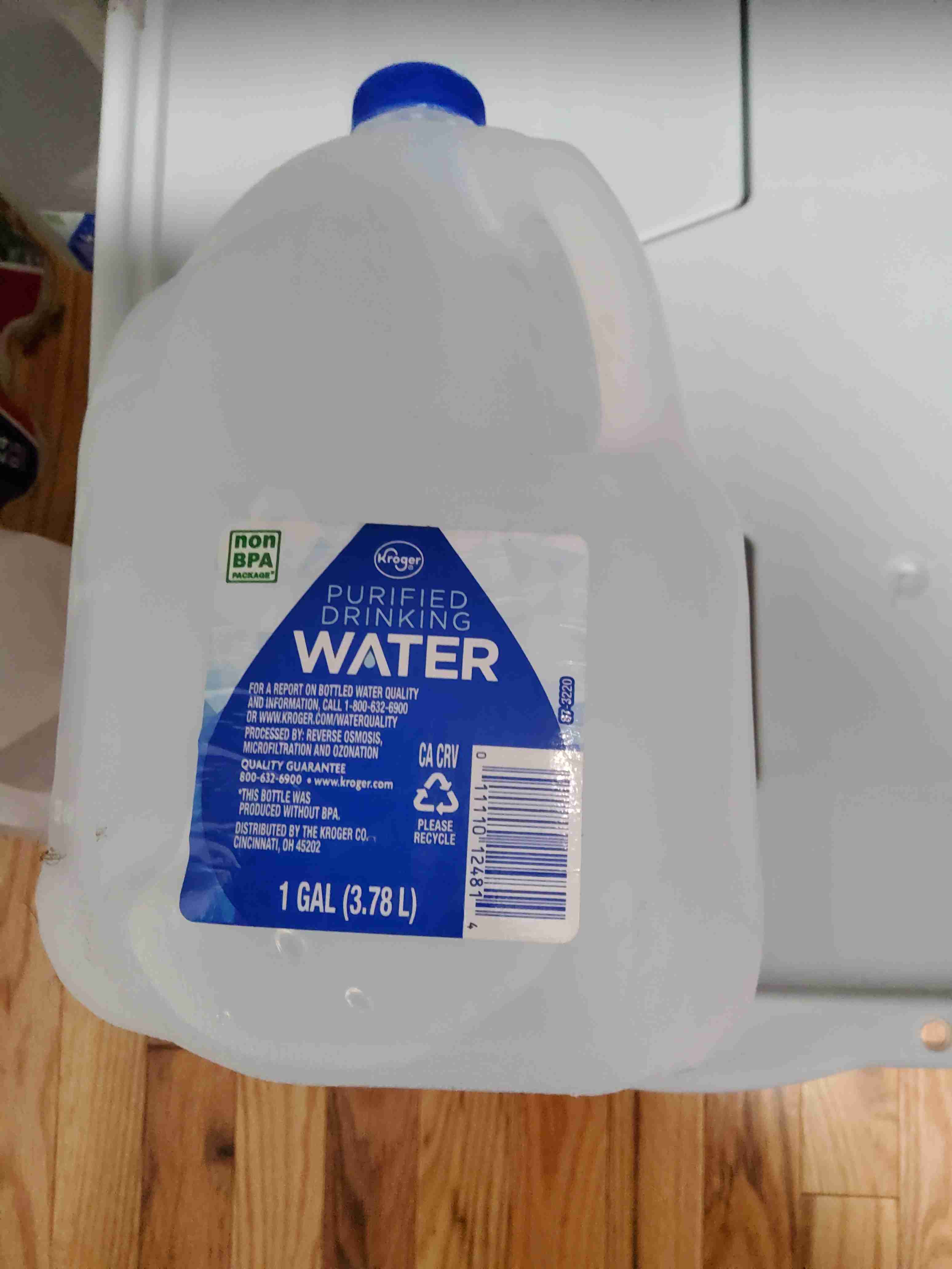 Purified drinking water 