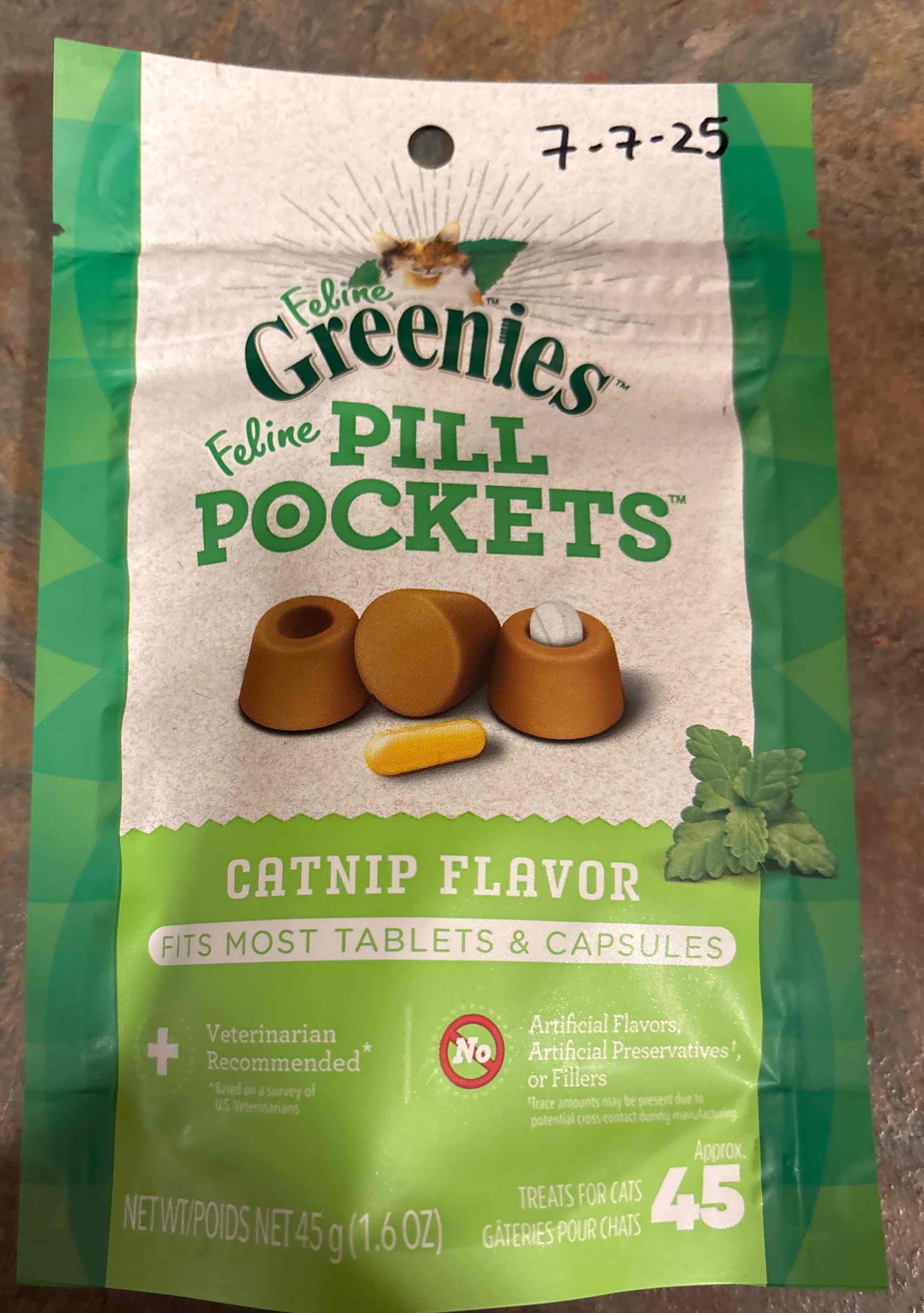Pill pockets catnip flavor