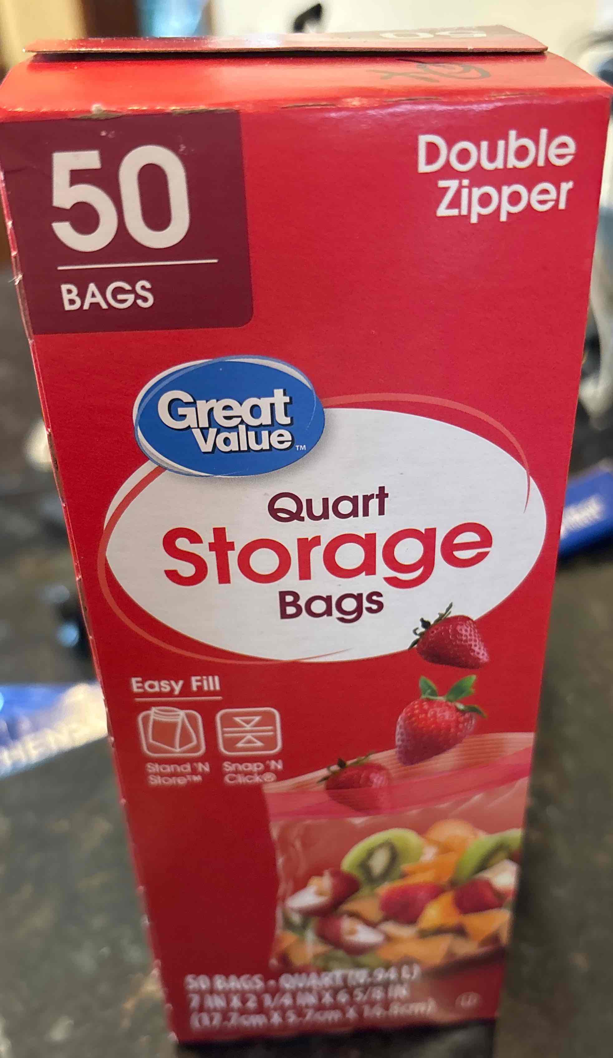 Quart storage bag 50 ct
